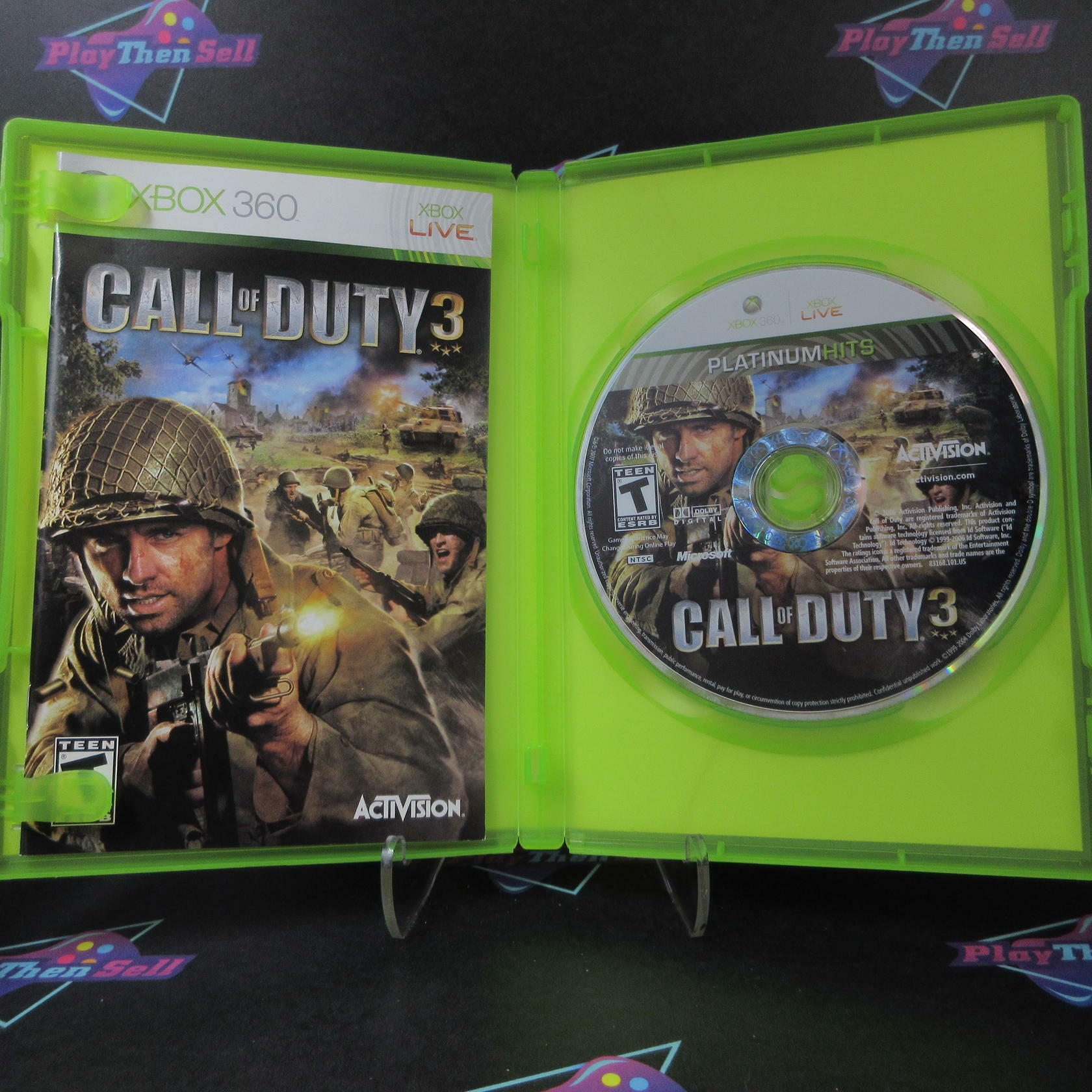 Call of Duty 3 Platinum Hits Xbox 360 + Bonus DVD - Like New