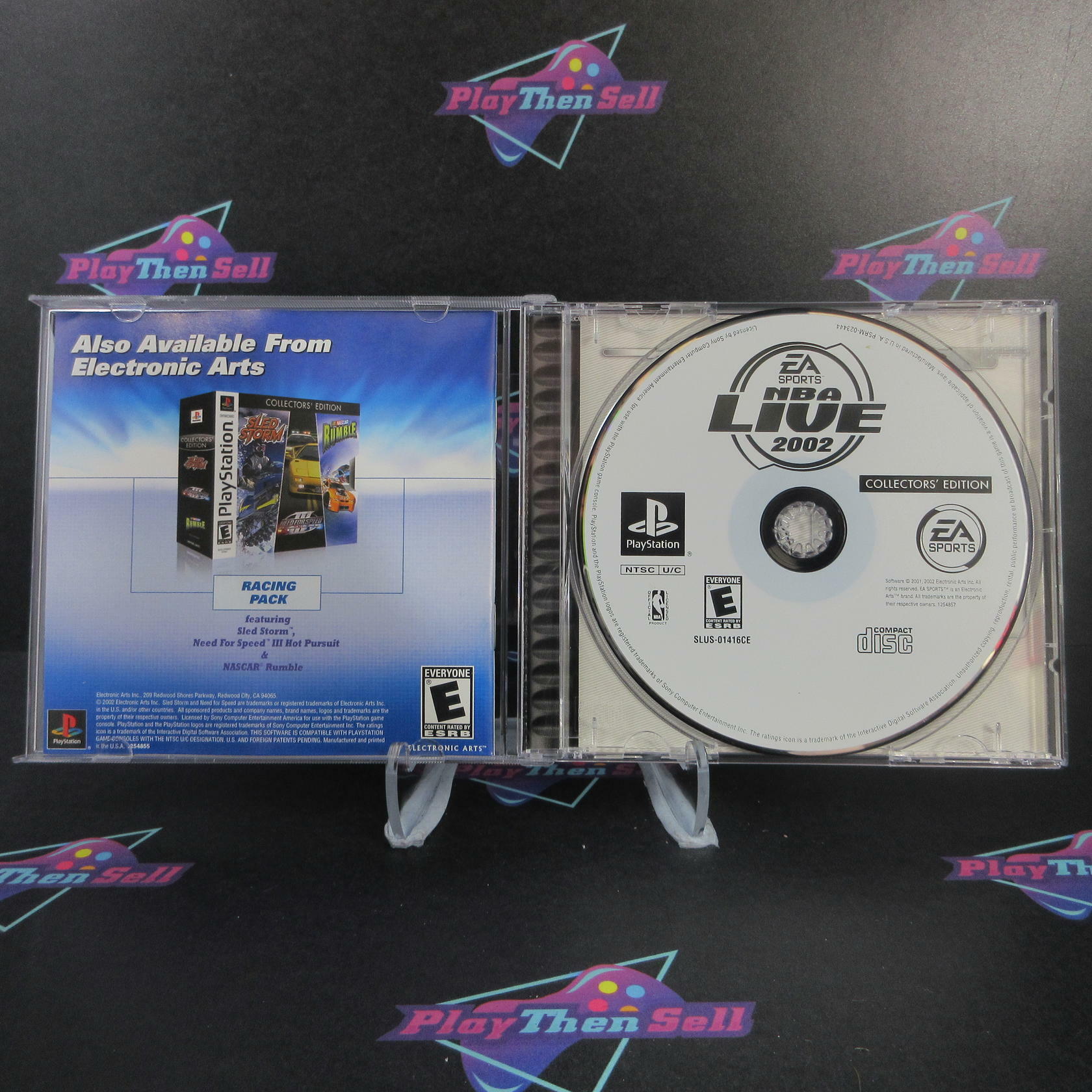 NBA Live 2002 Collectors Edition PS1 PlayStation 1 + Reg Card - Like New