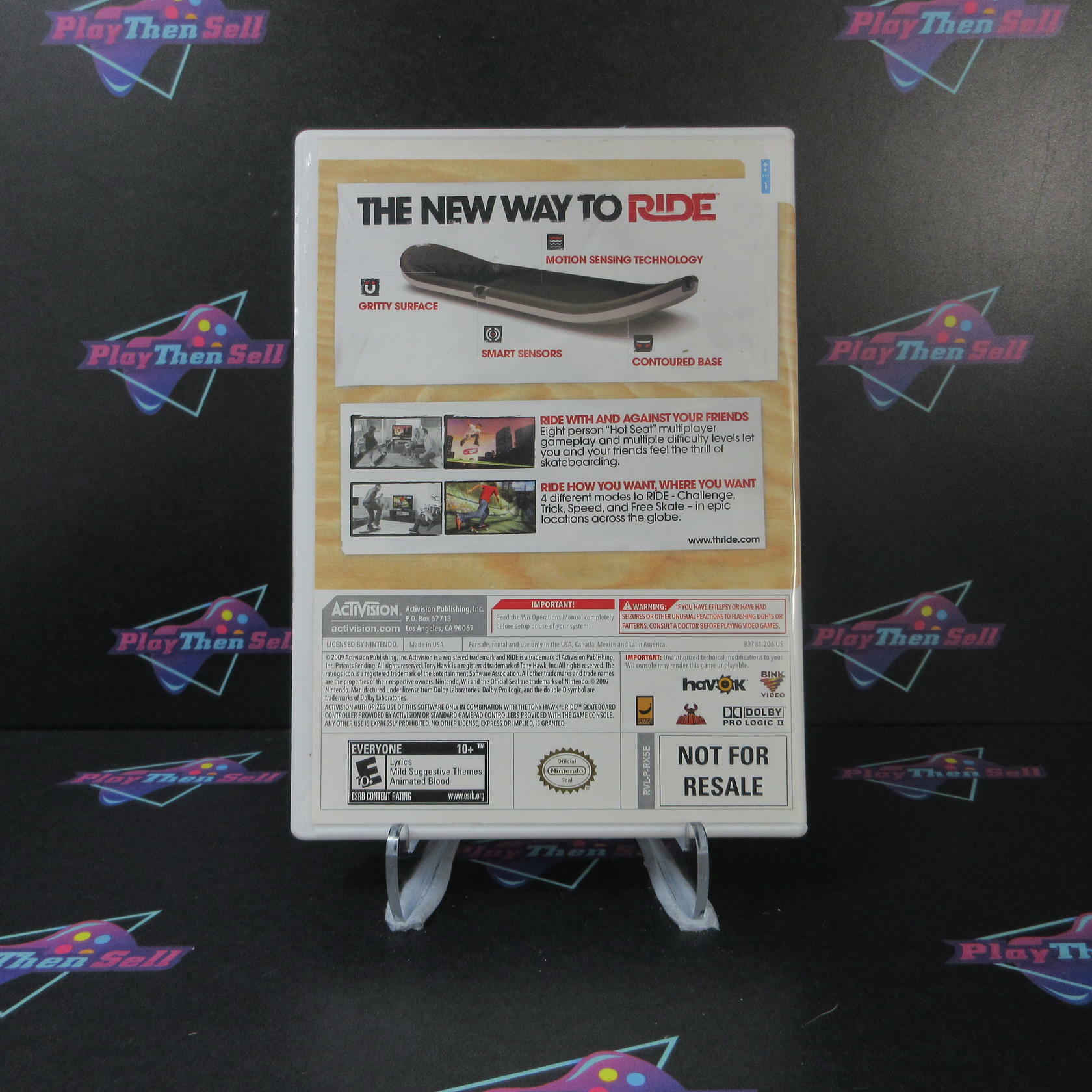 Tony Hawk Ride Nintendo Wii AD Complete CIB - Very Good