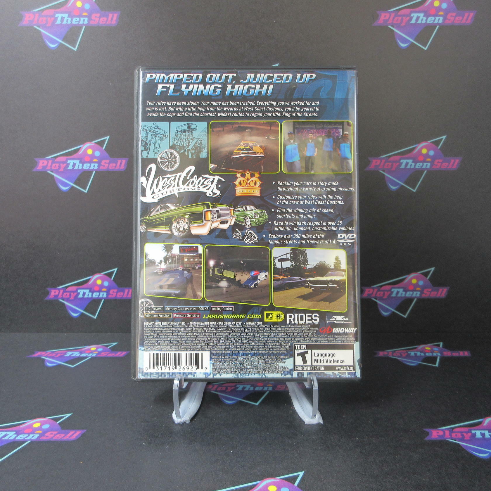 L.A. Rush PS2 PlayStation 2 + Reg Card - Like New