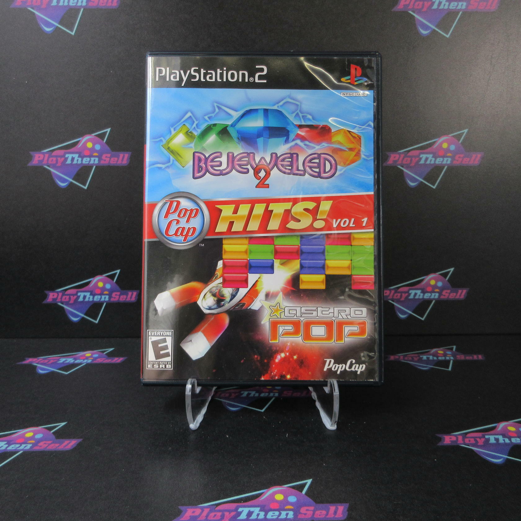 Bejeweled 2 / Astro Pop - Pop Cap Hits PS2 Playstation 2 MD/DD CIB - Very Good