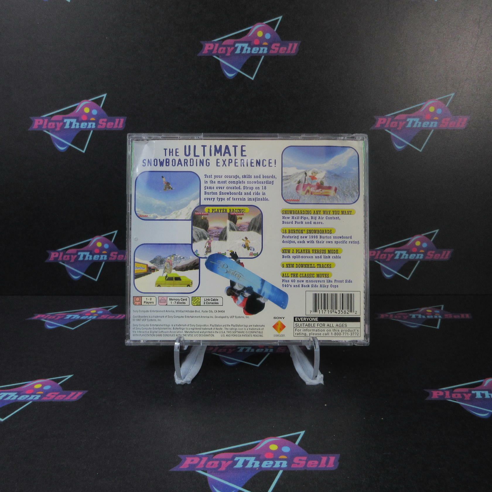 Cool Boarders 2 GH PS1 PlayStation 1 AD/NM - Very Good