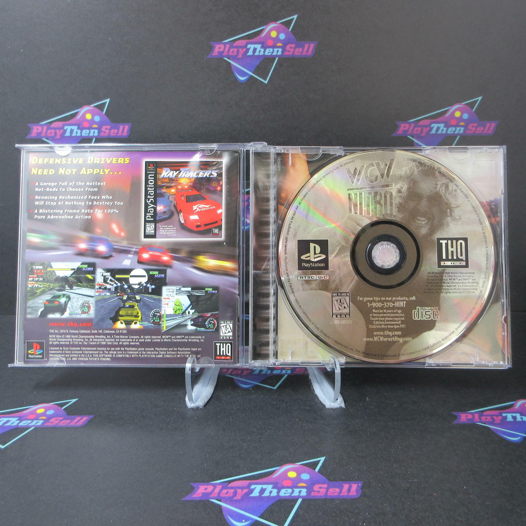 WCW Nitro PS1 PlayStation 1 MD Complete CIB - Very Good
