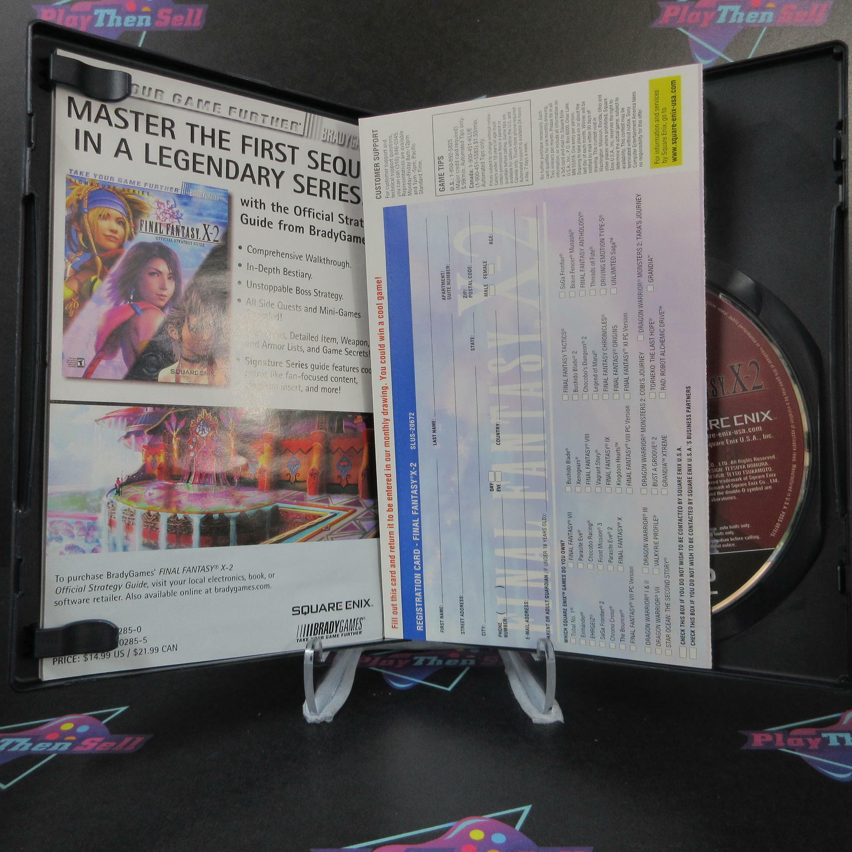 Final Fantasy X-2 + Reg Card PS2 PlayStation 2 MD Complete CIB - Very Good