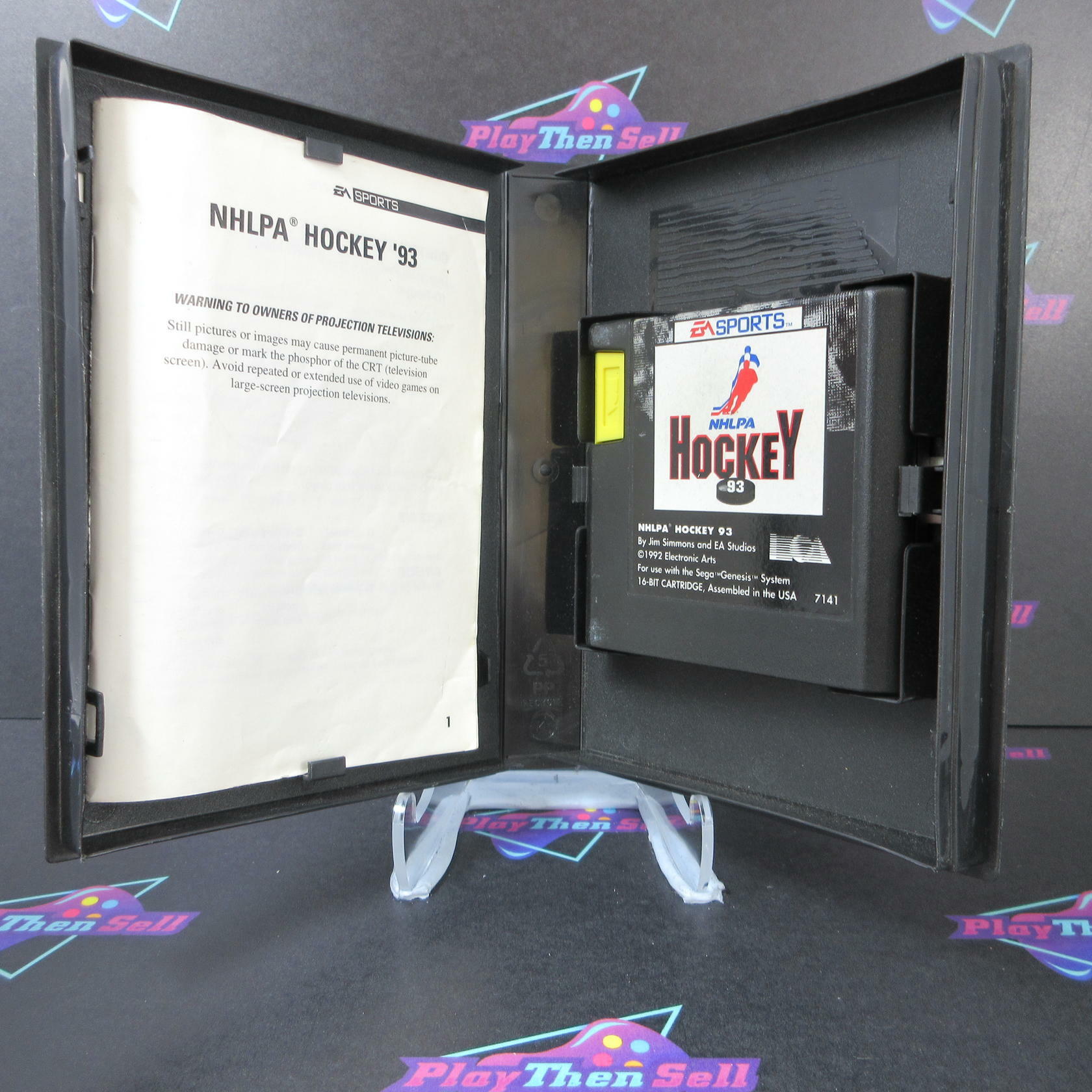 NHLPA Hockey 93 Sega Genesis - MD/CS Complete CIB - Very Good