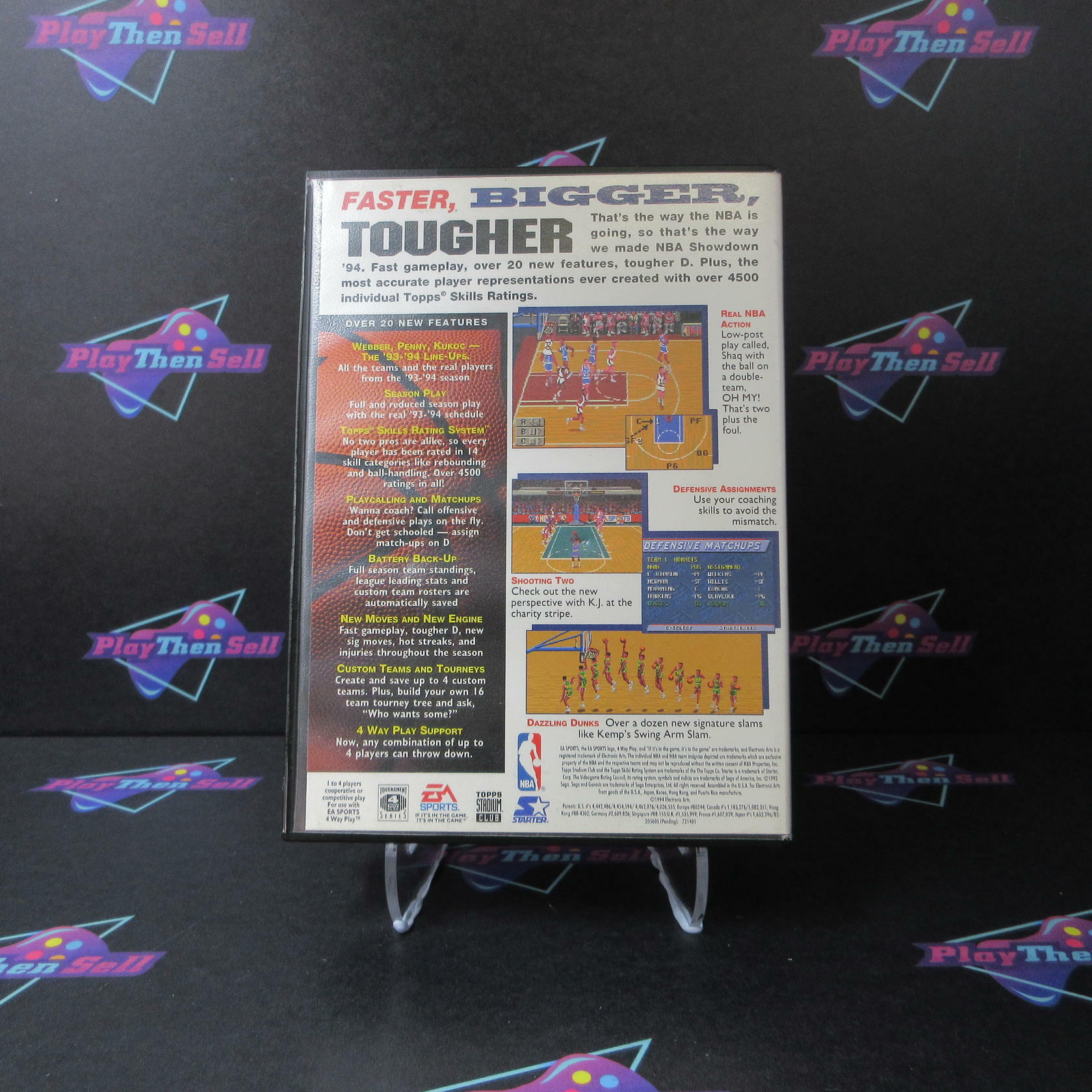 NBA Showdown '94 - Sega Genesis Boxed NM - Very Good