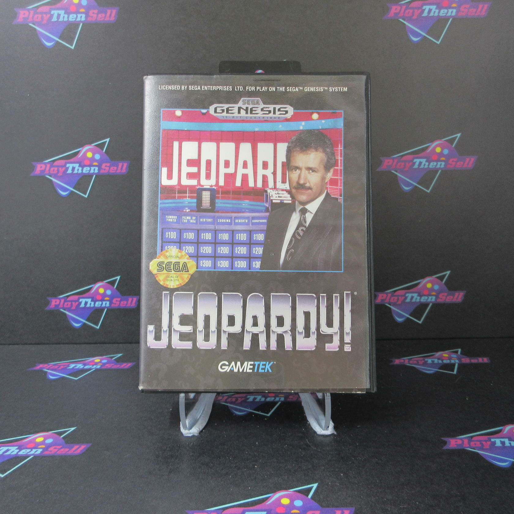 Jeopardy! Sega Genesis Boxed CS Complete CIB - Very Good