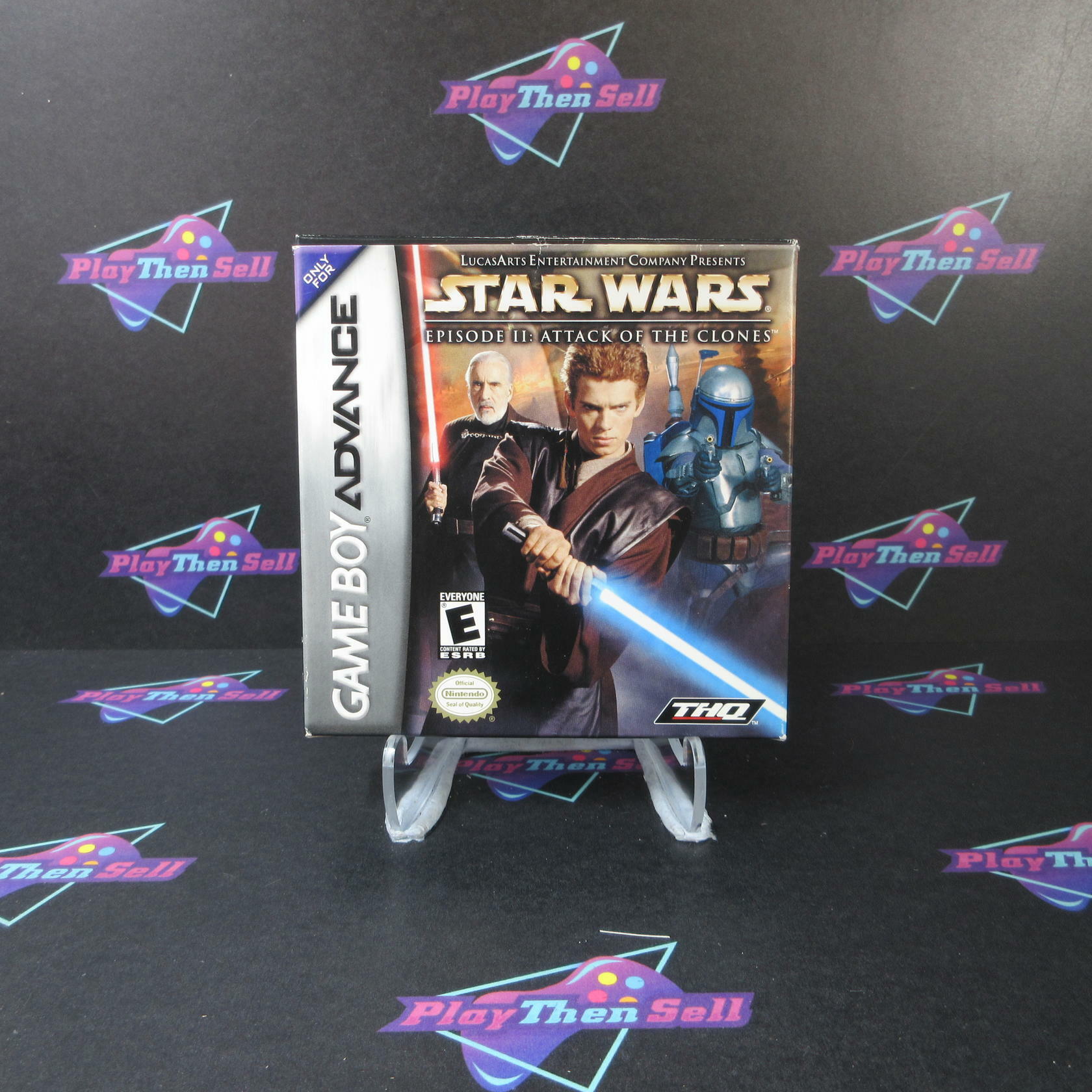 Star Wars Episode II Attack of the Clones Gameboy Advance Boxed + Poster - AD - Very Good