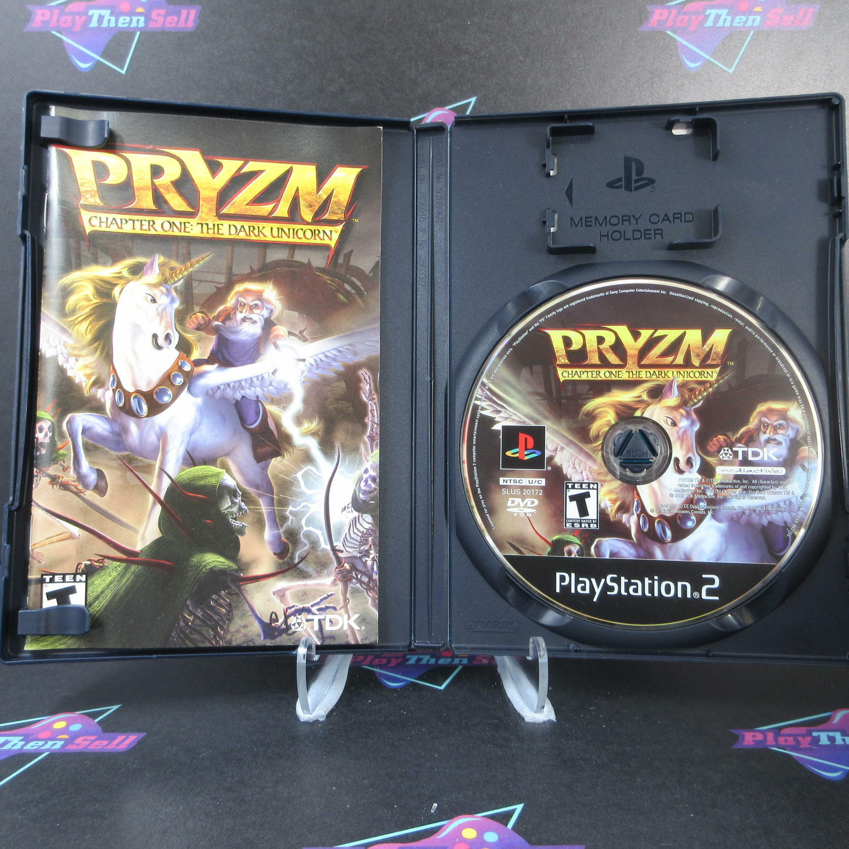 Pryzm Chapter One The Dark Unicorn PS1 PlayStation 1 AD Complete CIB - Very Good