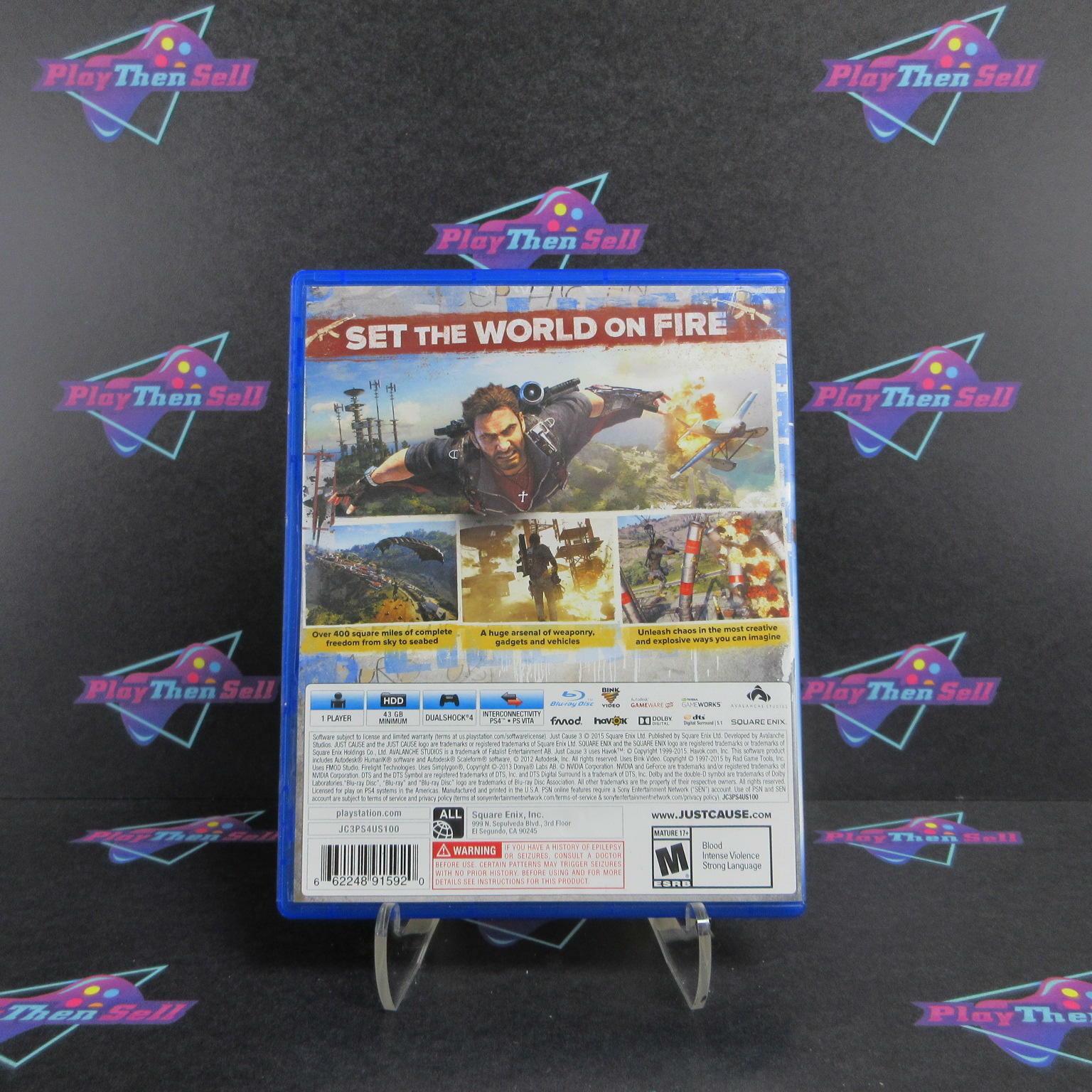 Just Cause 3 PS4 PlayStation 4 DD CIB - Very Good
