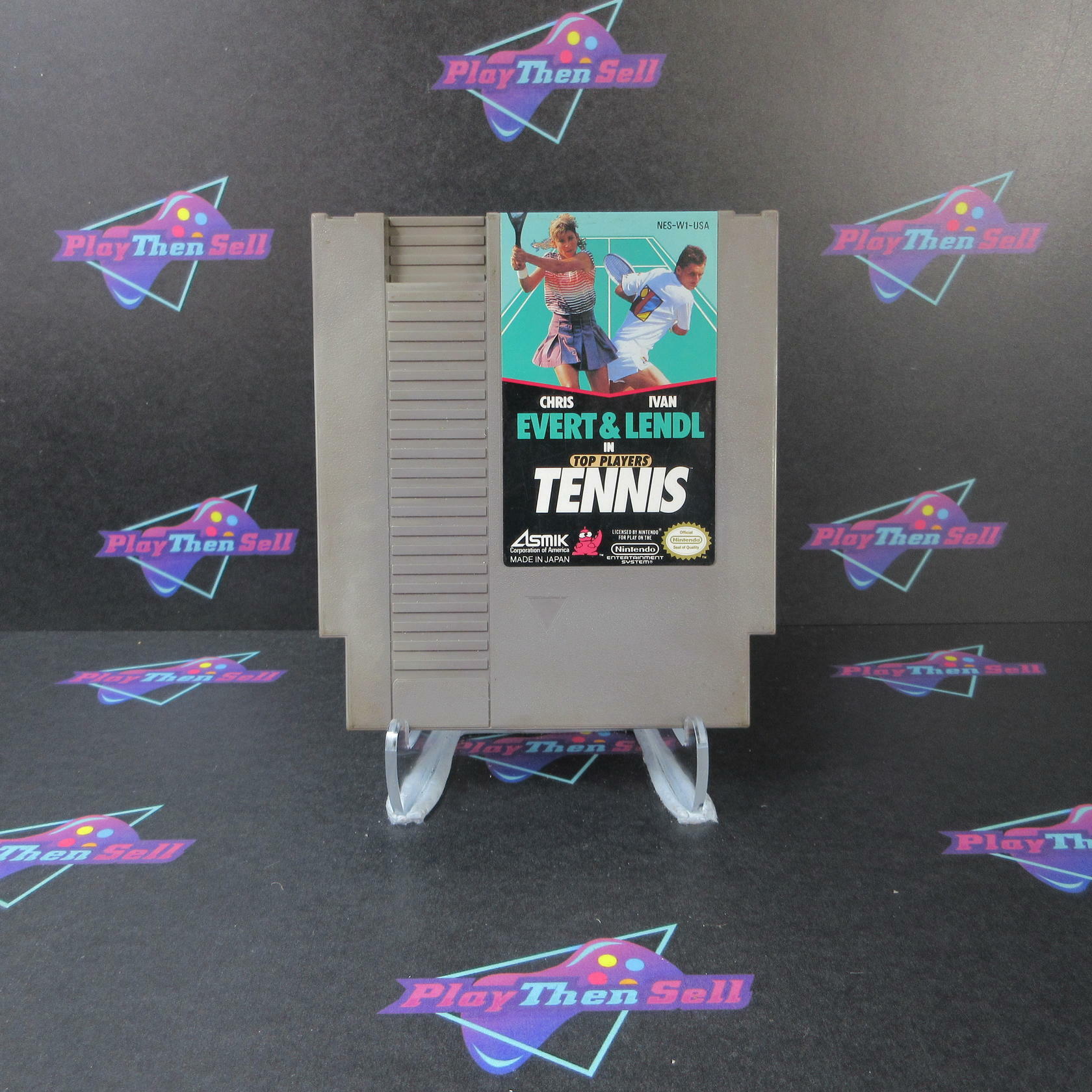 Chris Evert & Ivan Lendl In Top Players Tennis Nintendo NES Cart Only Tested - Very Good