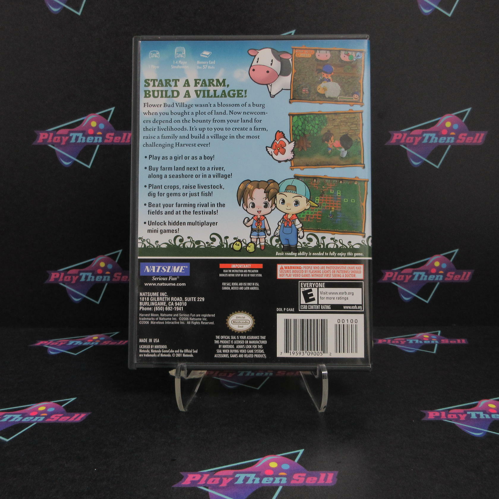 Harvest Moon Magical Melody Nintendo Gamecube + Reg Card - Like New