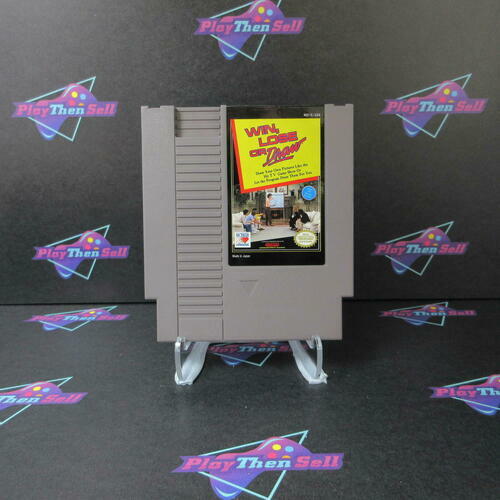 Win Lose Draw Nintendo NES Cartridge + Manual Authentic / Tested - Very Good