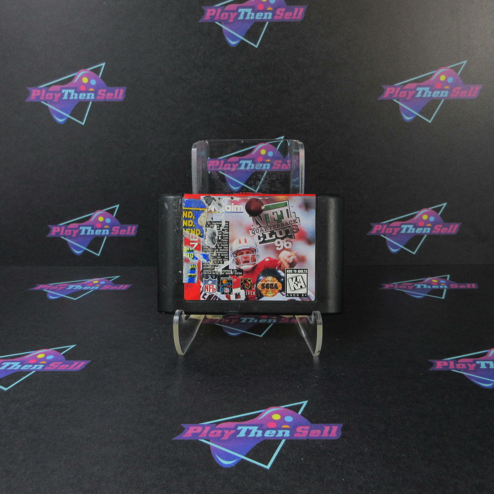 NFL Quarterback Club 96 Sega Genesis Cart Only AD Tested - Very Good