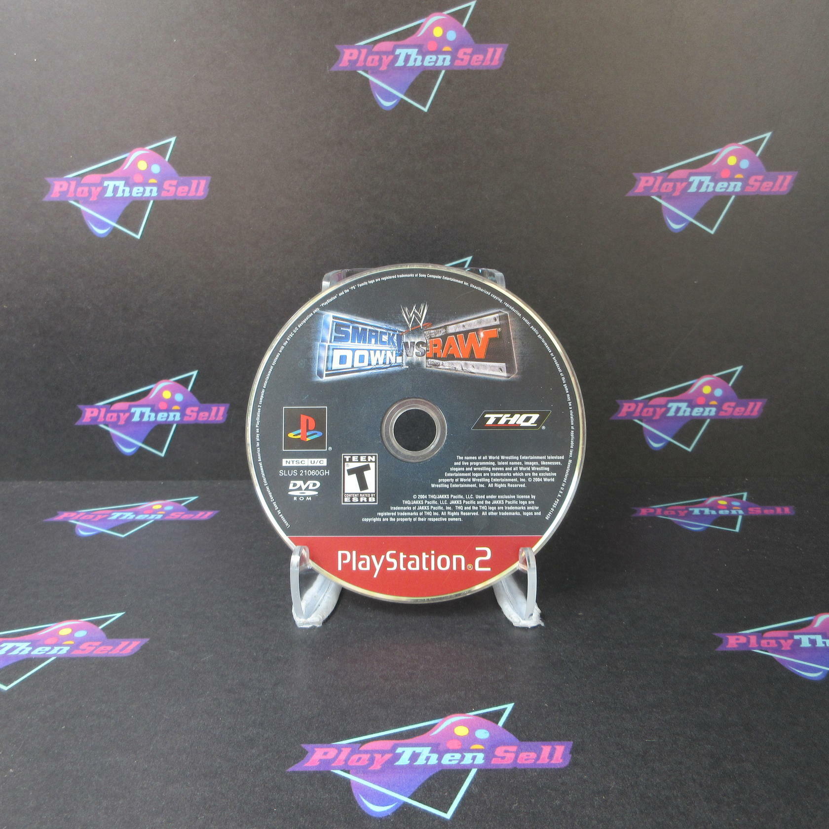 WWE SmackDown vs. Raw PS2 PlayStation 2 GH Disc Only - Very Good