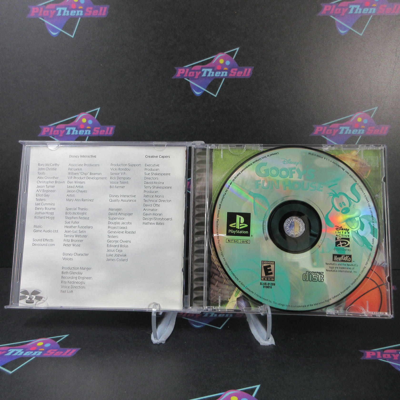 Disney's Goofy's Fun House PS1 PlayStation 1 MD + Reg Card Complete CIB - Very Good