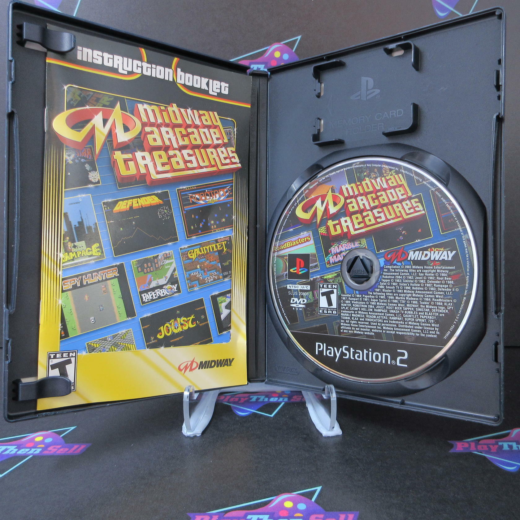 Midway Arcade Treasures + Reg Card PS2 PlayStation 2 AD Complete CIB - Very Good