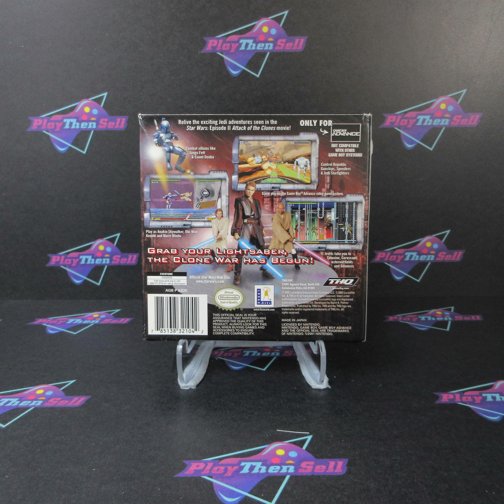 Star Wars Episode II Attack of the Clones Gameboy Advance Boxed + Poster - AD - Very Good