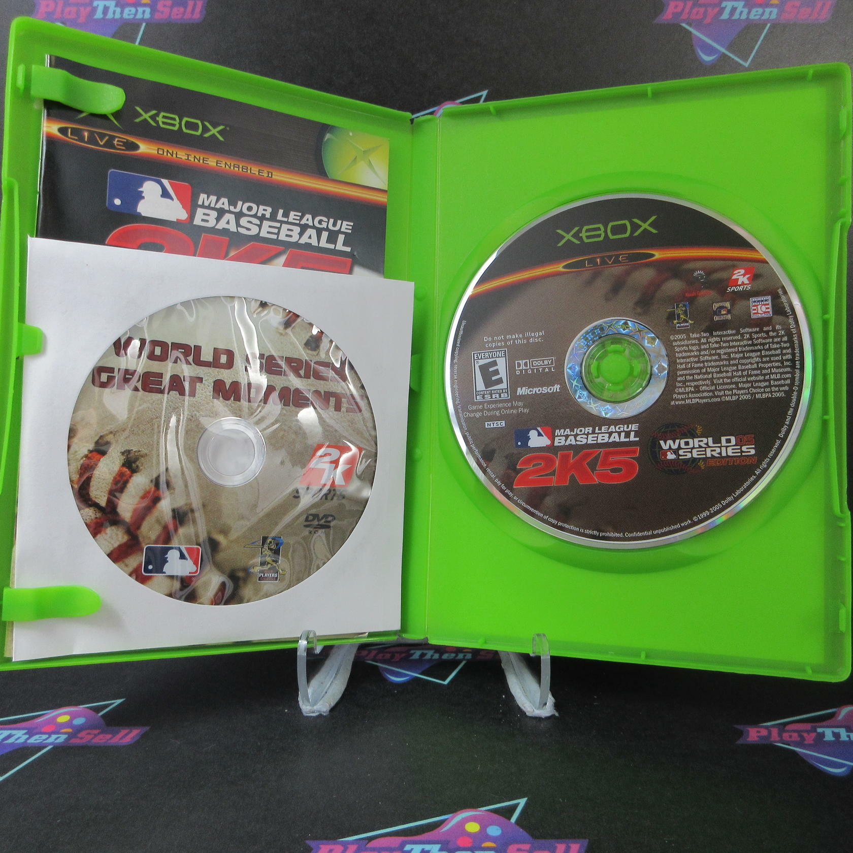 MLB 2K5 World Series Edition - Xbox + Bonus Disc / Reg Card - Like New