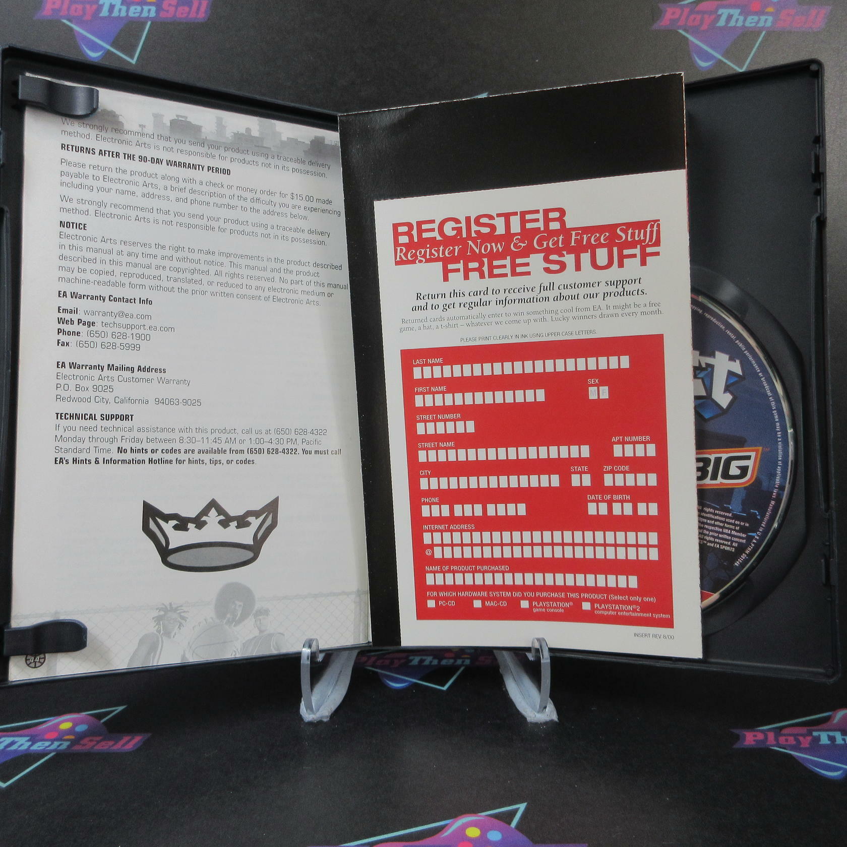 NBA Street + Reg Card PS2 PlayStation 2 Greatest Hits DD Complete CIB - Very Good