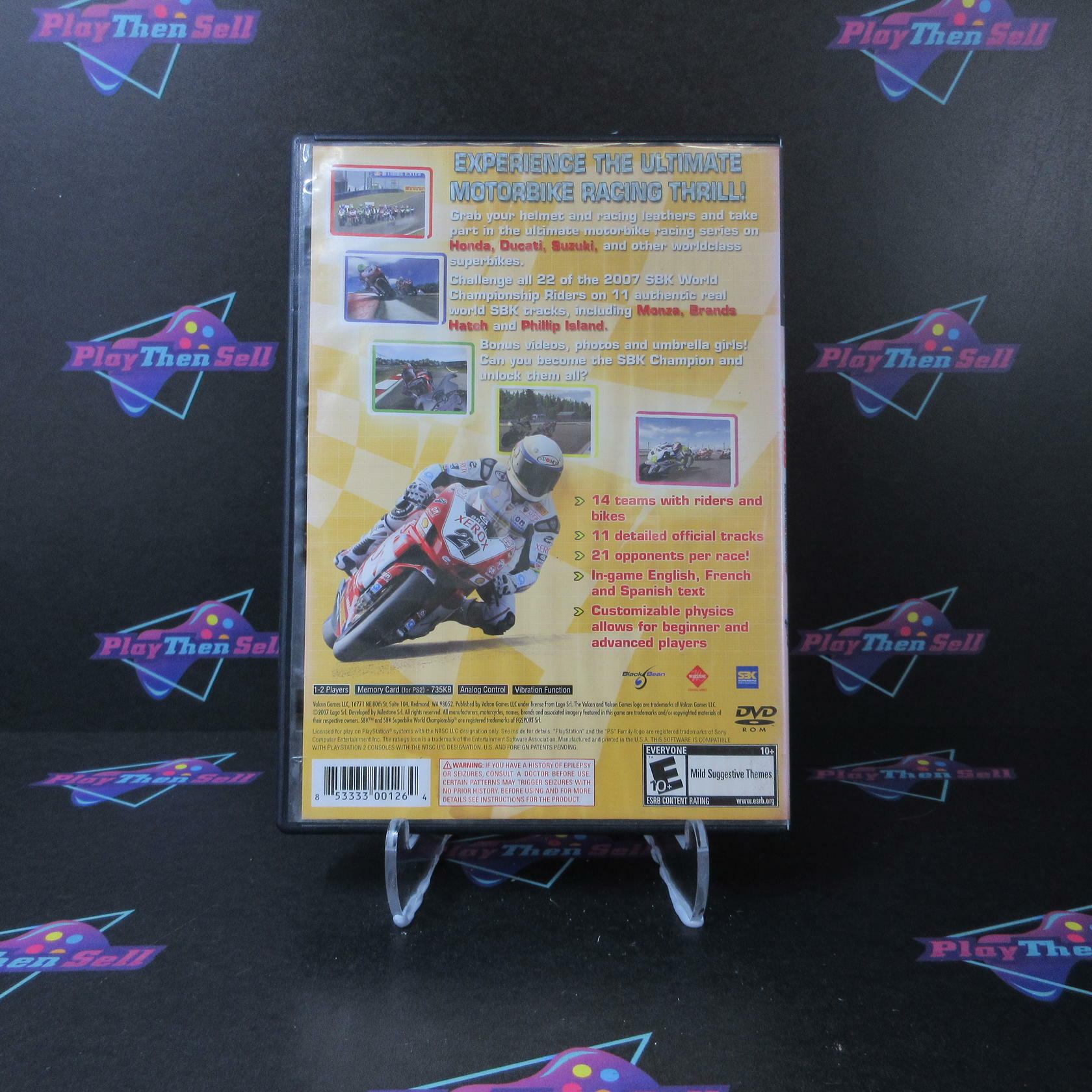 Honda SBK Superbike World Championship PS2 PlayStation 2 AD Complete CIB - Very Good