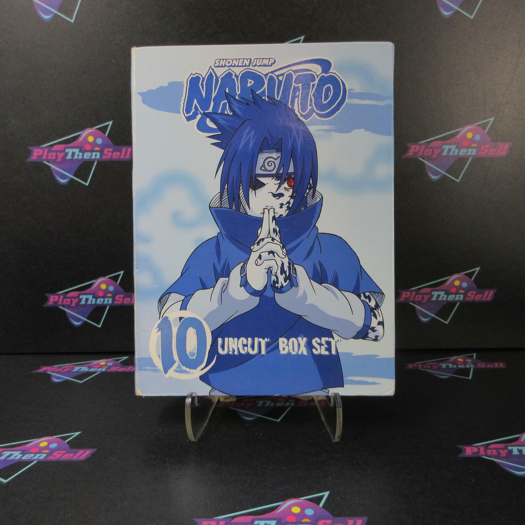Naruto: Volume Ten Uncut Box Set + Art Book - DVD - Like New