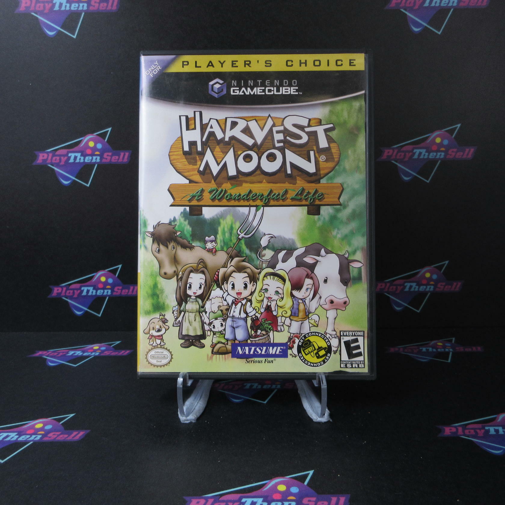 Harvest Moon A Wonderful Life PC + Reg Card Nintendo Gamecube AD/MD Complete CIB - Very Good