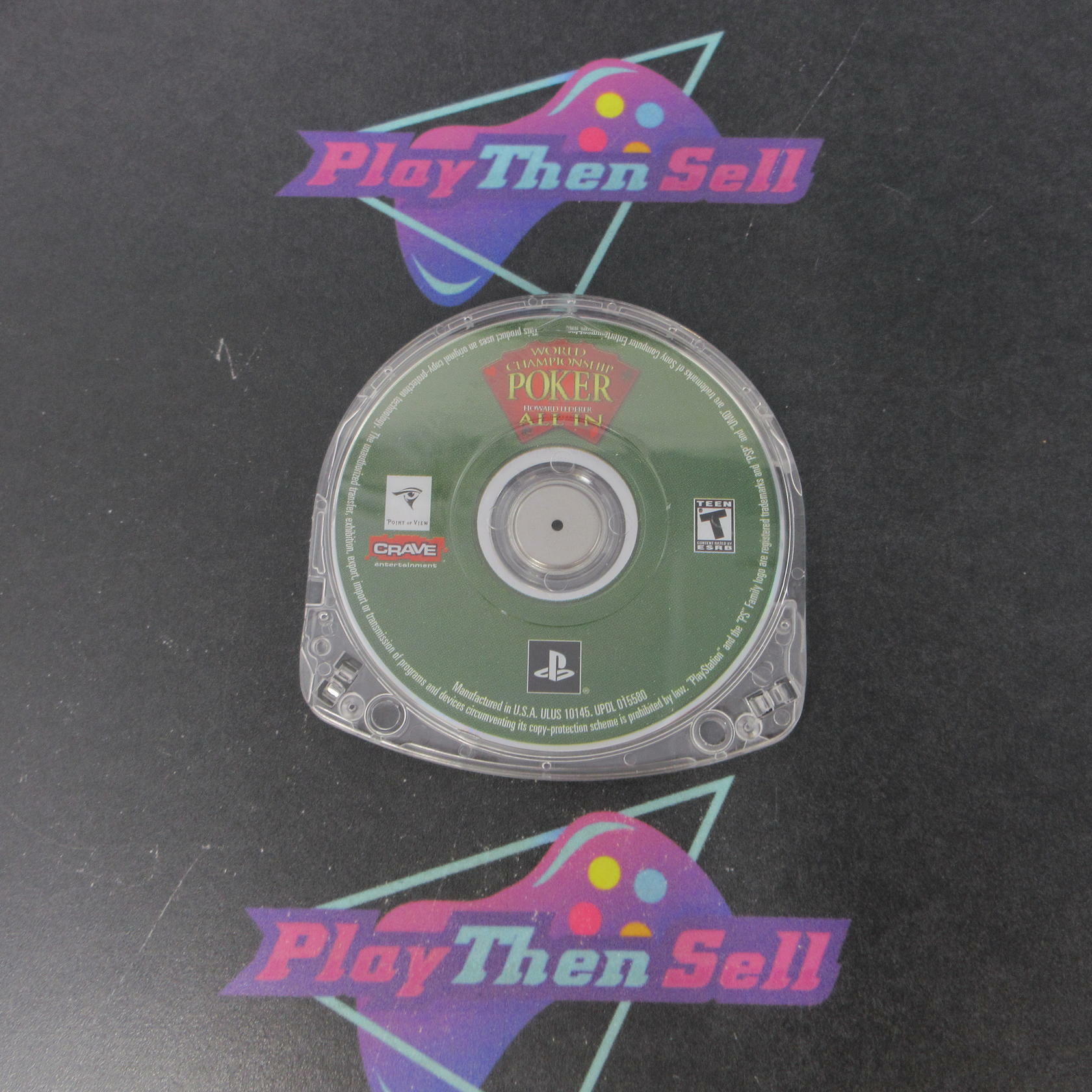 World Championship Poker All In Clear UMD - Sony PSP Disc Only - Very Good