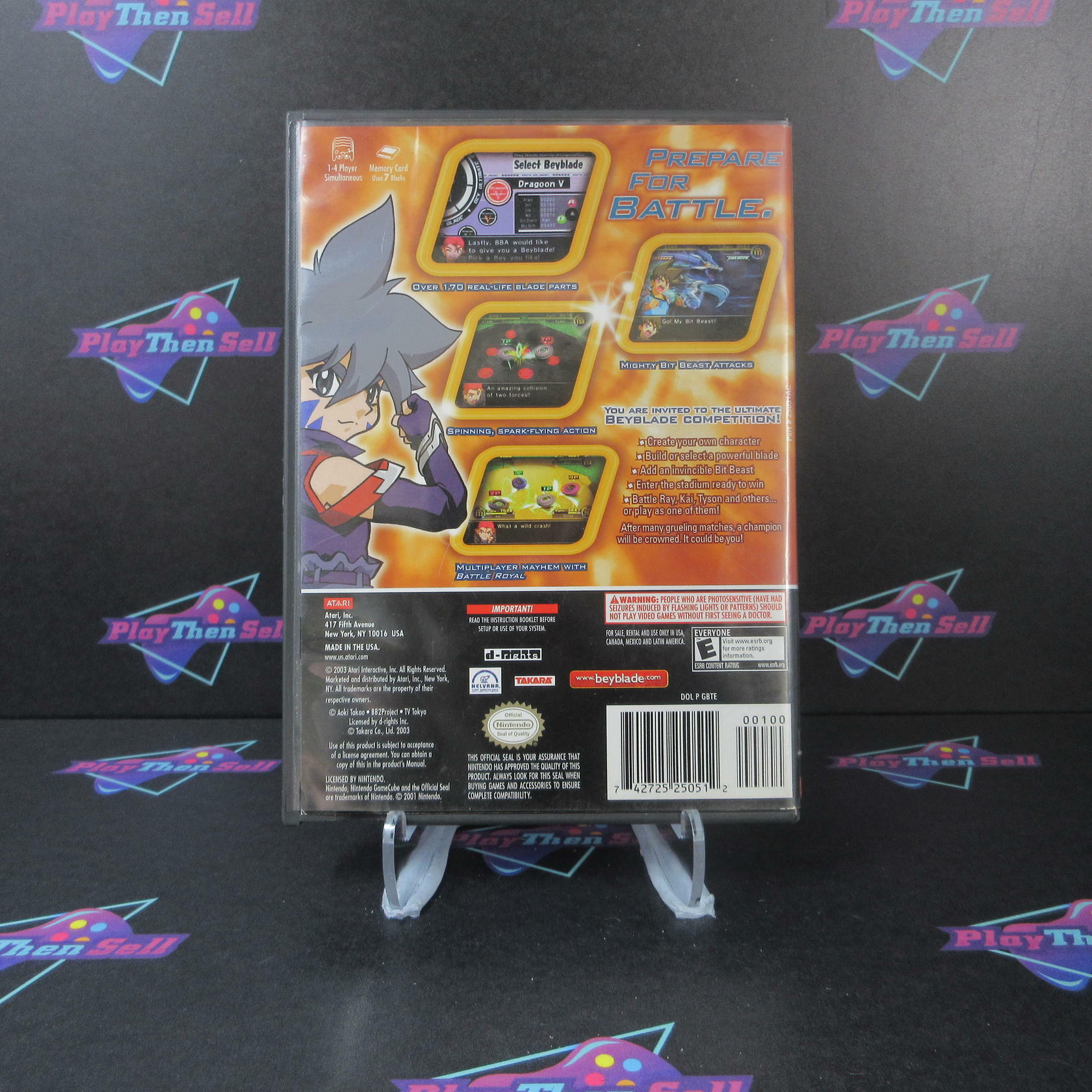 BeyBlade VForce Super Tournament Battle Nintendo GameCube AD/NM - Very Good