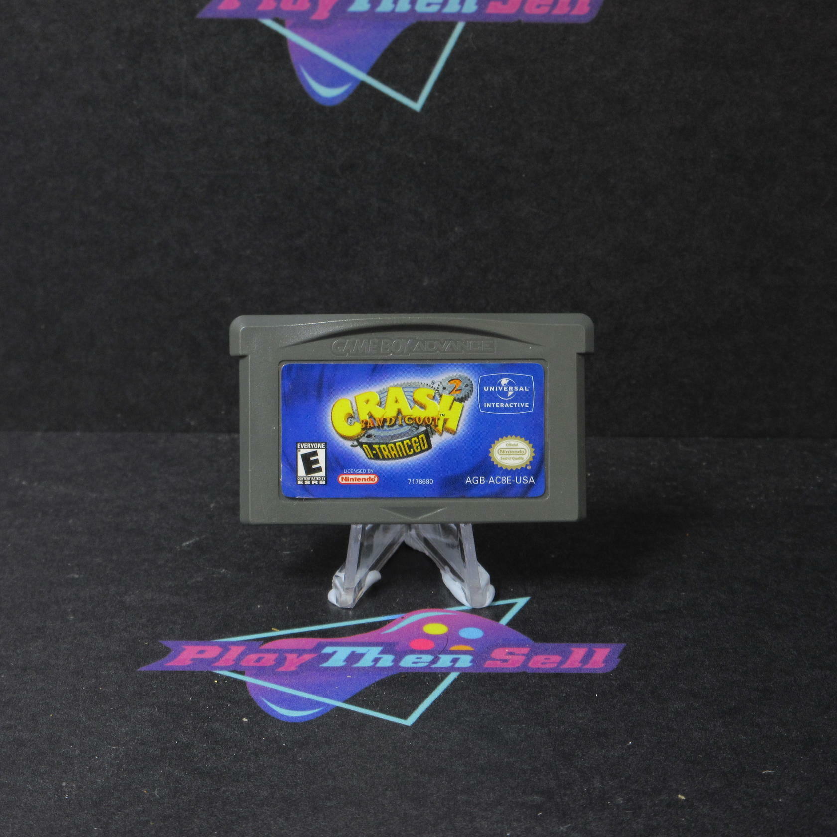 Crash Bandicoot 2 N-tranced AD Gameboy Advance GBA Cart Only Authentic / Tested - Very Good