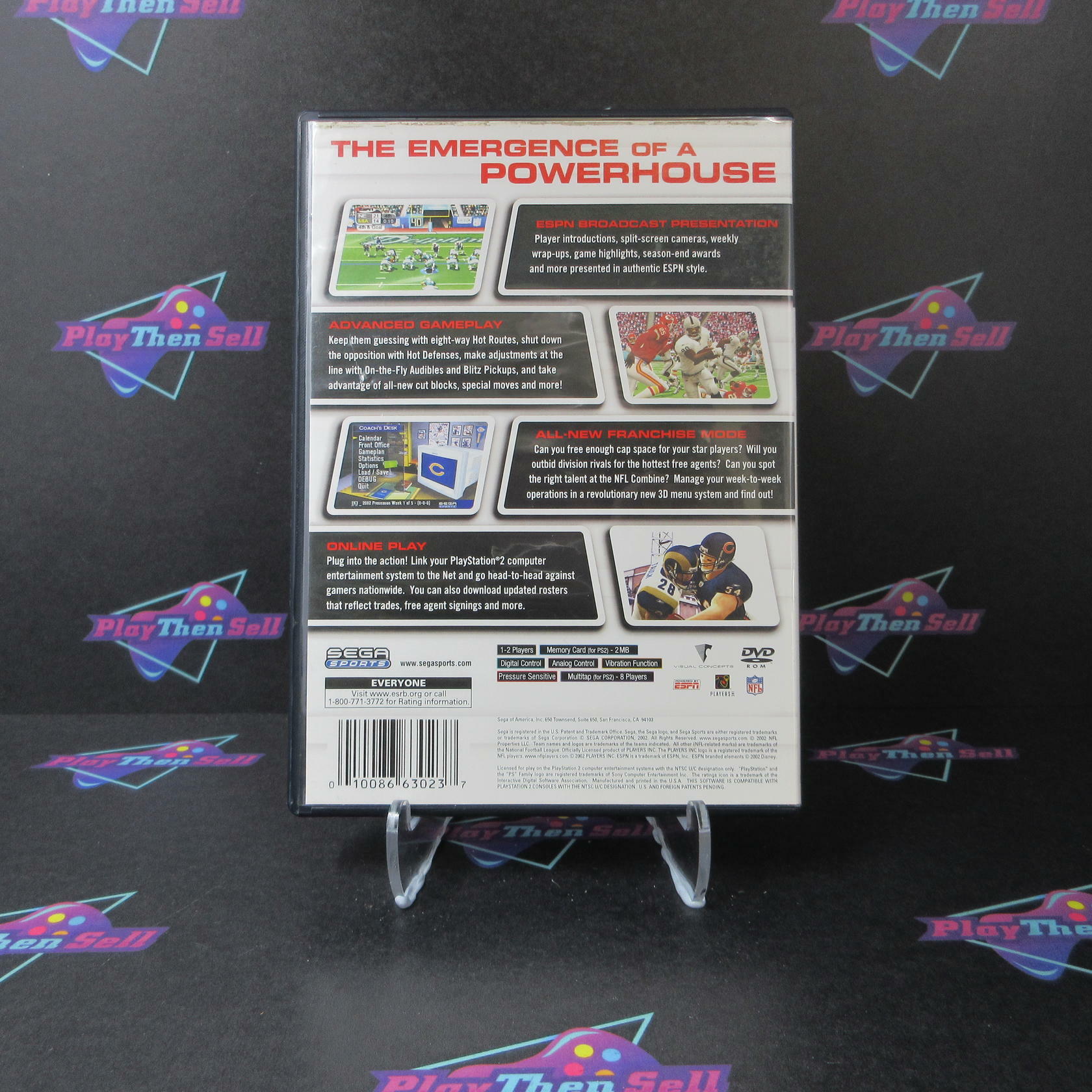 NFL 2K3 PS2 PlayStation 2 AD Complete CIB - Very Good