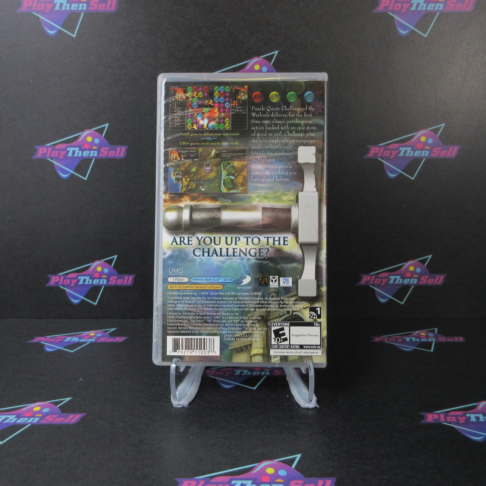 Puzzle Quest Challenge of the Warlords - Sony PSP - Like New