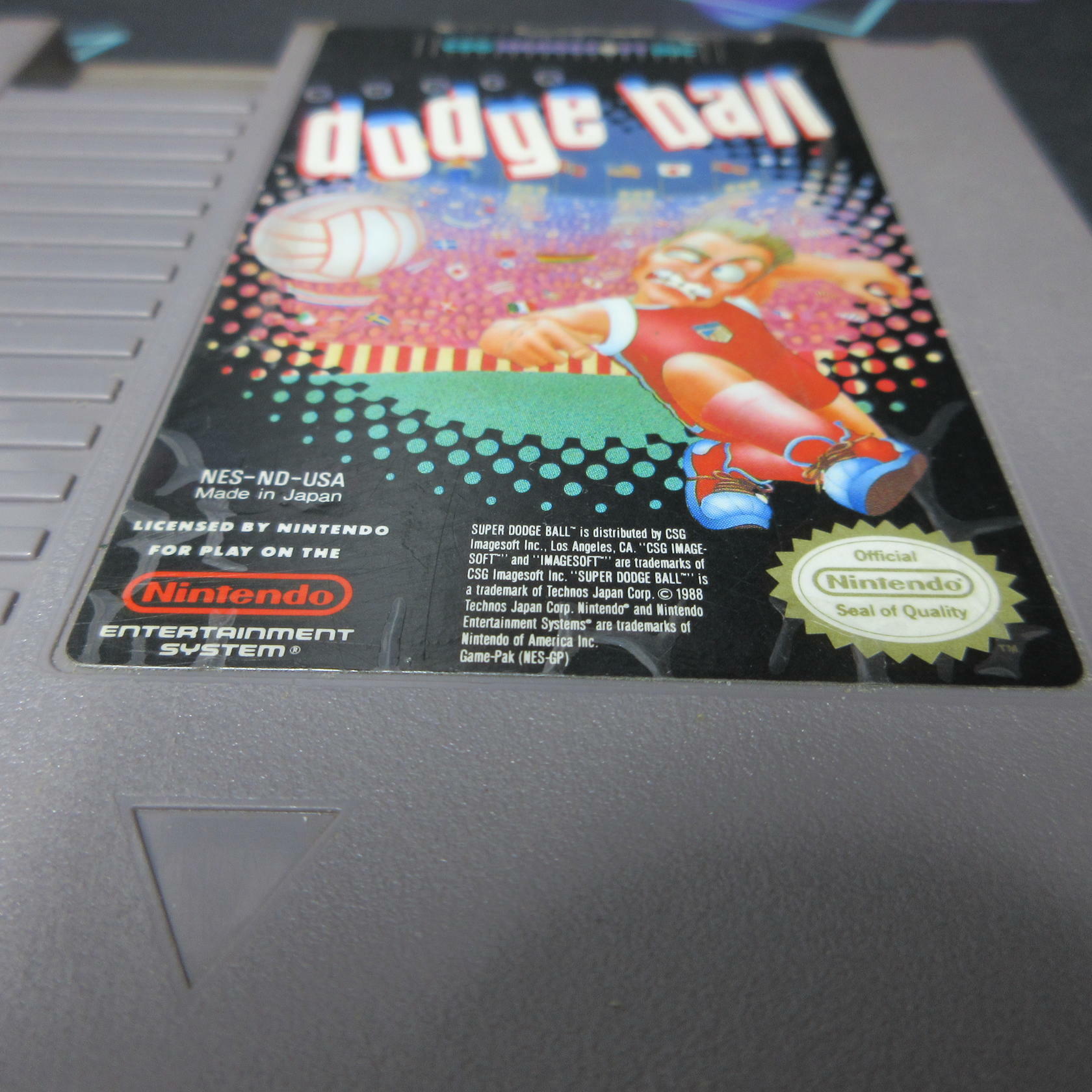 Super Dodge Ball Nintendo NES Cart Only AD Authentic / Tested - Very Good