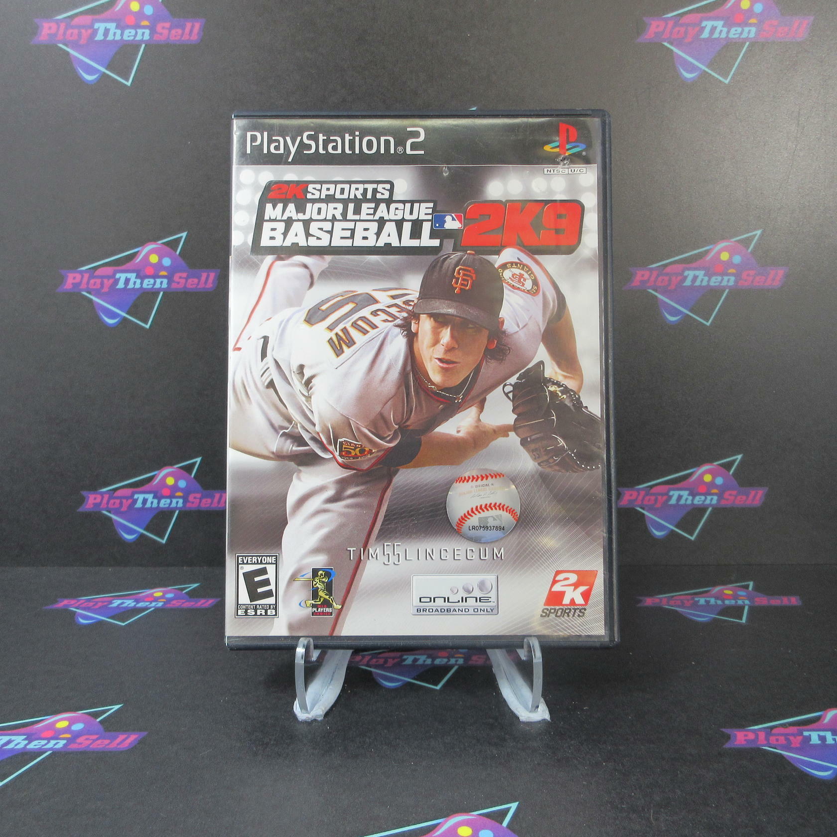 Major League Baseball 2K9 PS2 PlayStation 2 AD/NM - Very Good