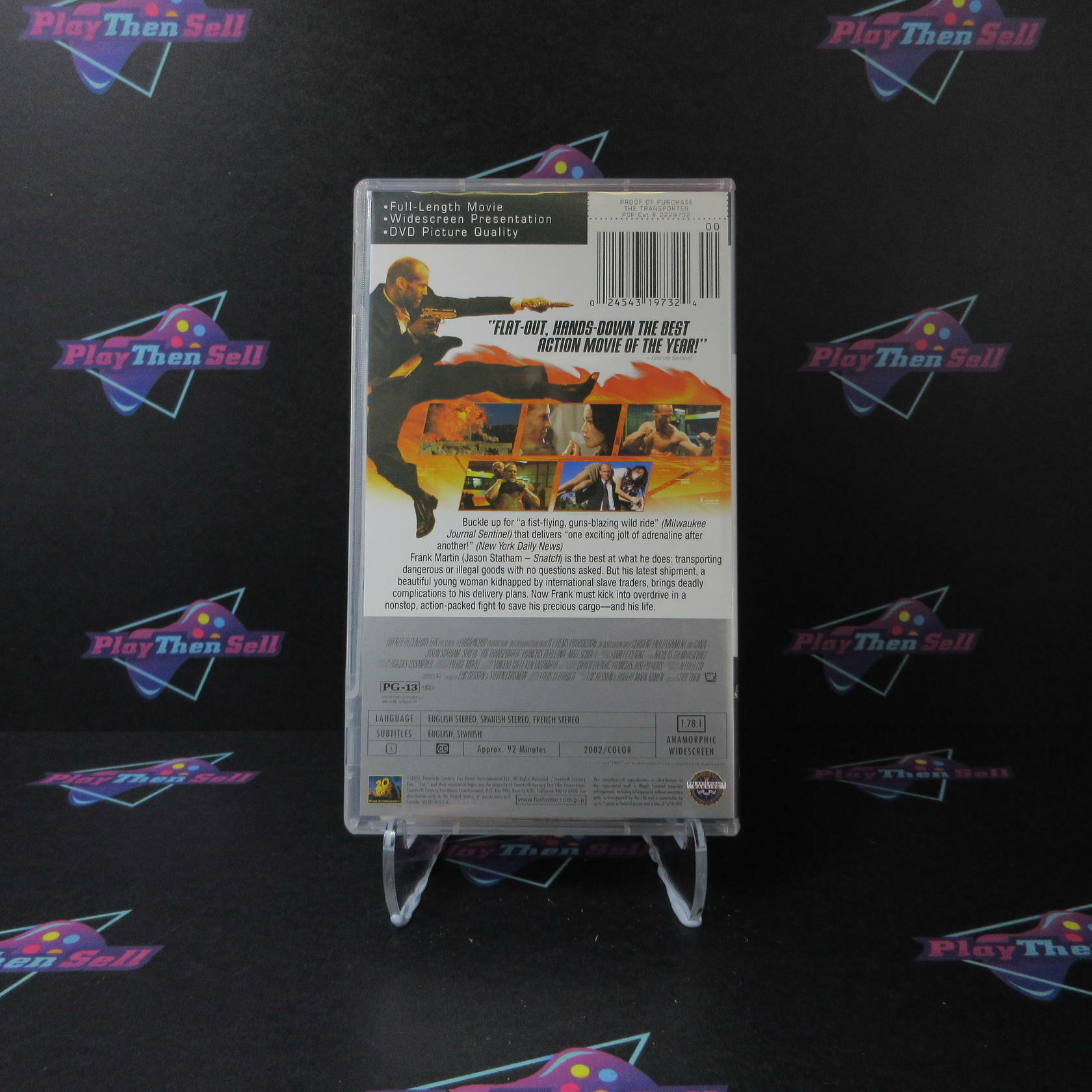 The Transporter Sony PSP UMD + Movie Ticket - Like New