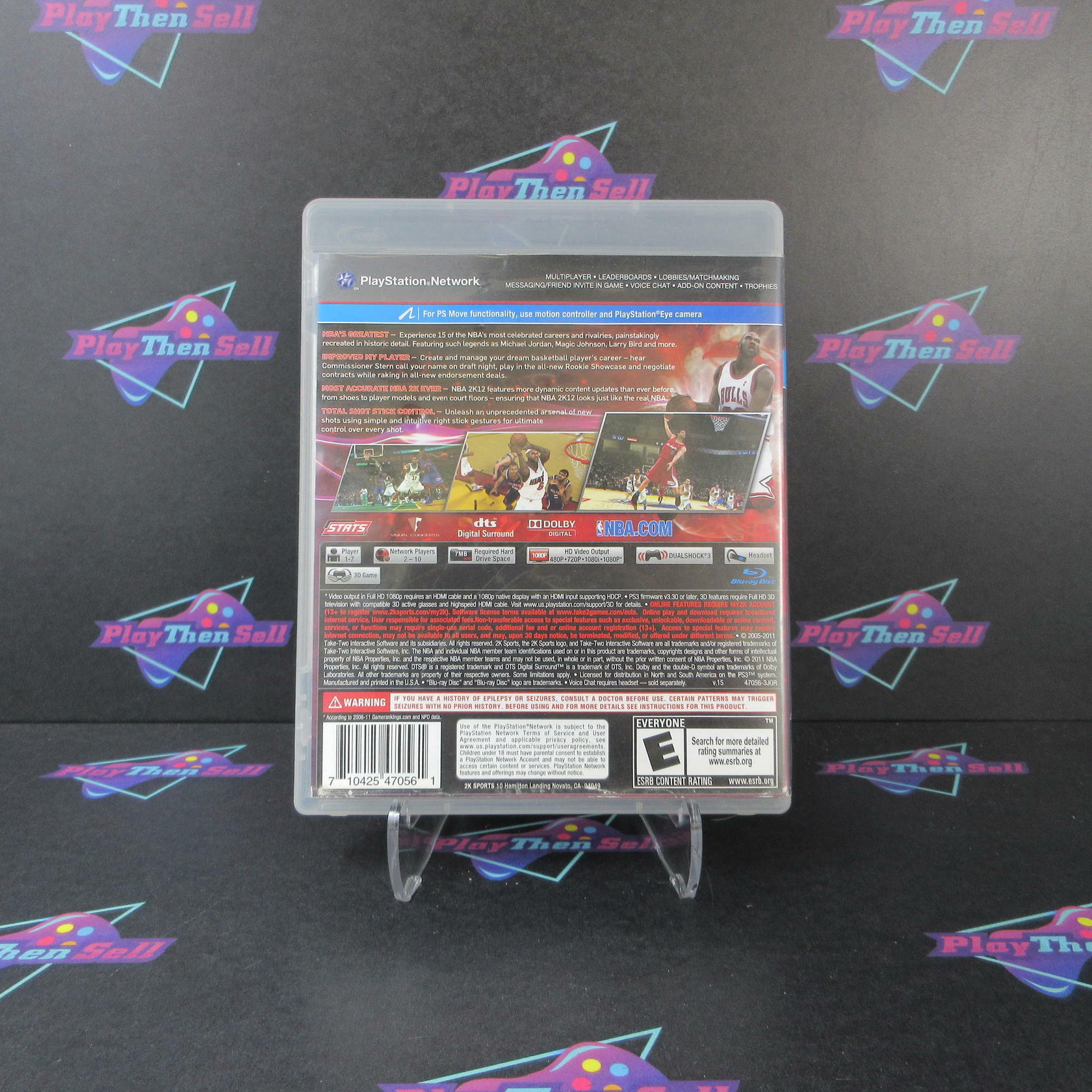 NBA 2K12 Michael Jordan PS3 PlayStation 3 AD Complete CIB - Very Good