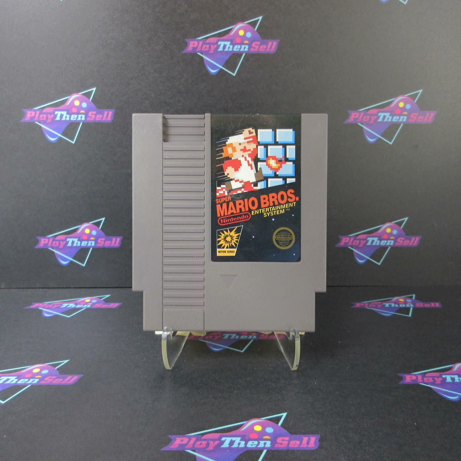 Super Mario Bros 5 Screw Circle Seal Nintendo NES Cartridge Only - Very Good