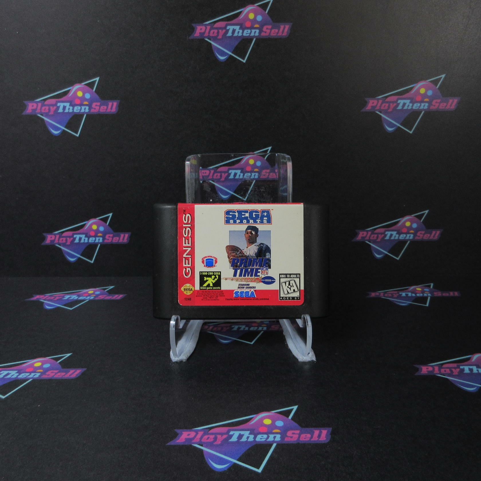 Prime Time NFL - Sega Genesis Cartridge Only Authentic / Tested - Very Good