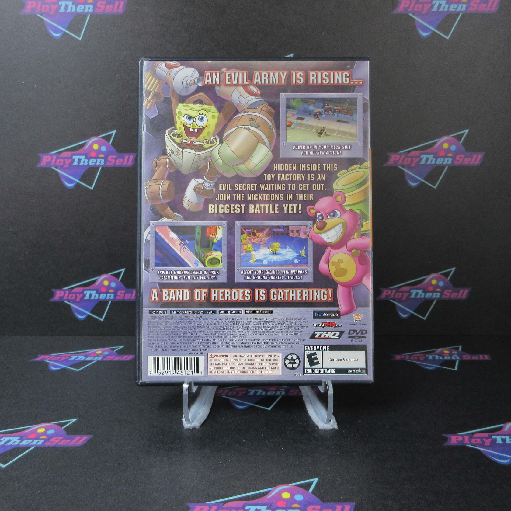 Nicktoons Attack of the Toybots PS2 PlayStation 2 - Very Good