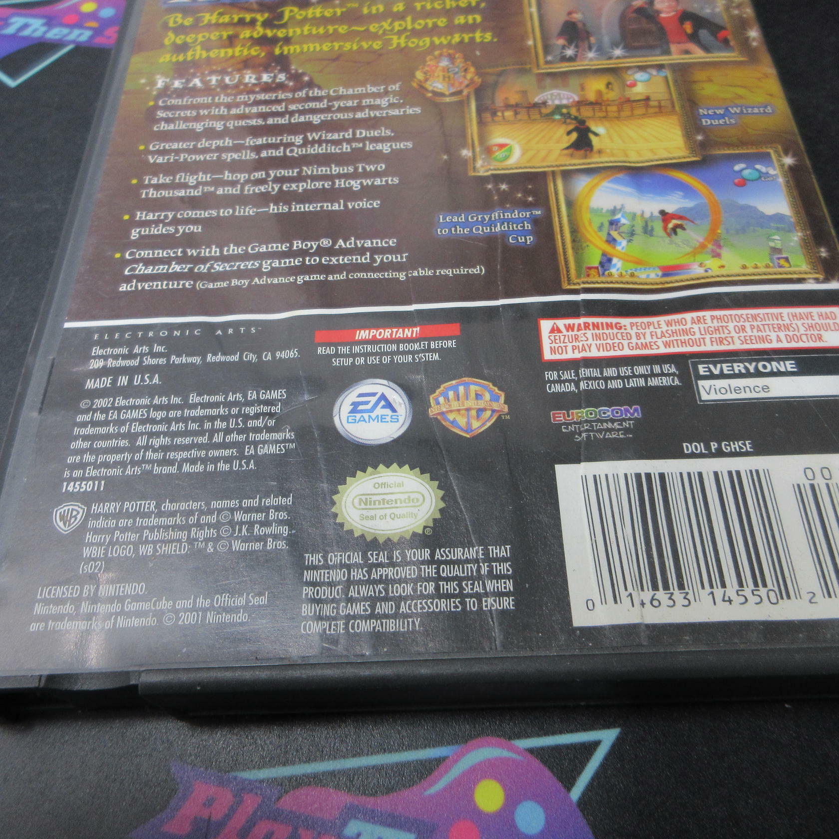 Harry Potter & The Chamber of Secrets GameCube AD Complete CIB - Very Good