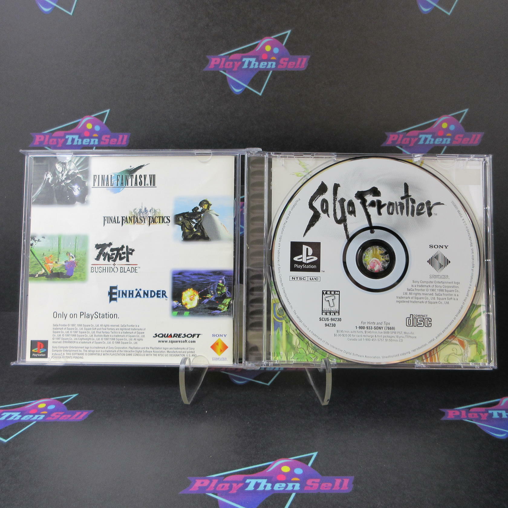 Saga Frontier PS1 PlayStation 1 + Reg Card - Like New