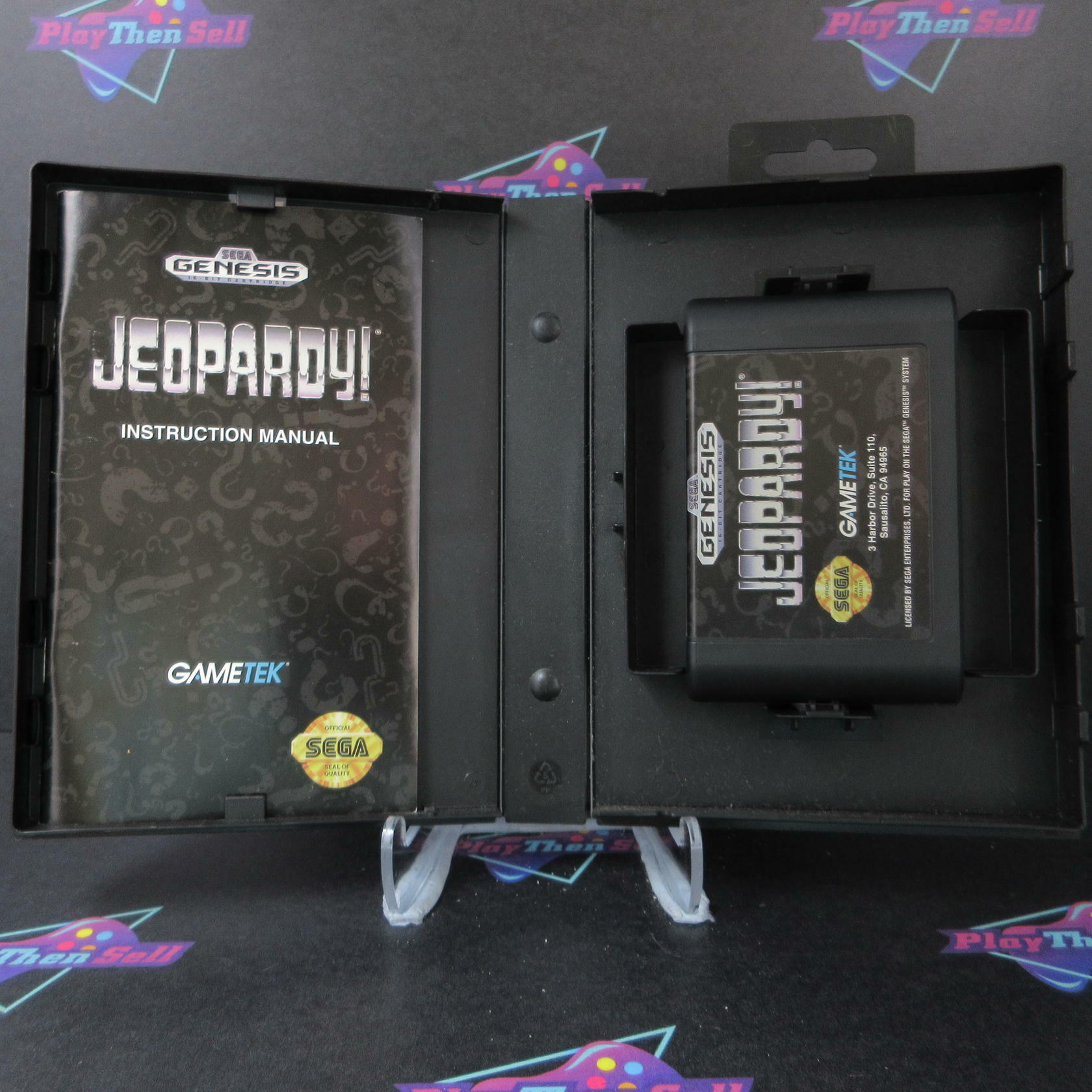 Jeopardy! Sega Genesis Boxed CS Complete CIB - Very Good