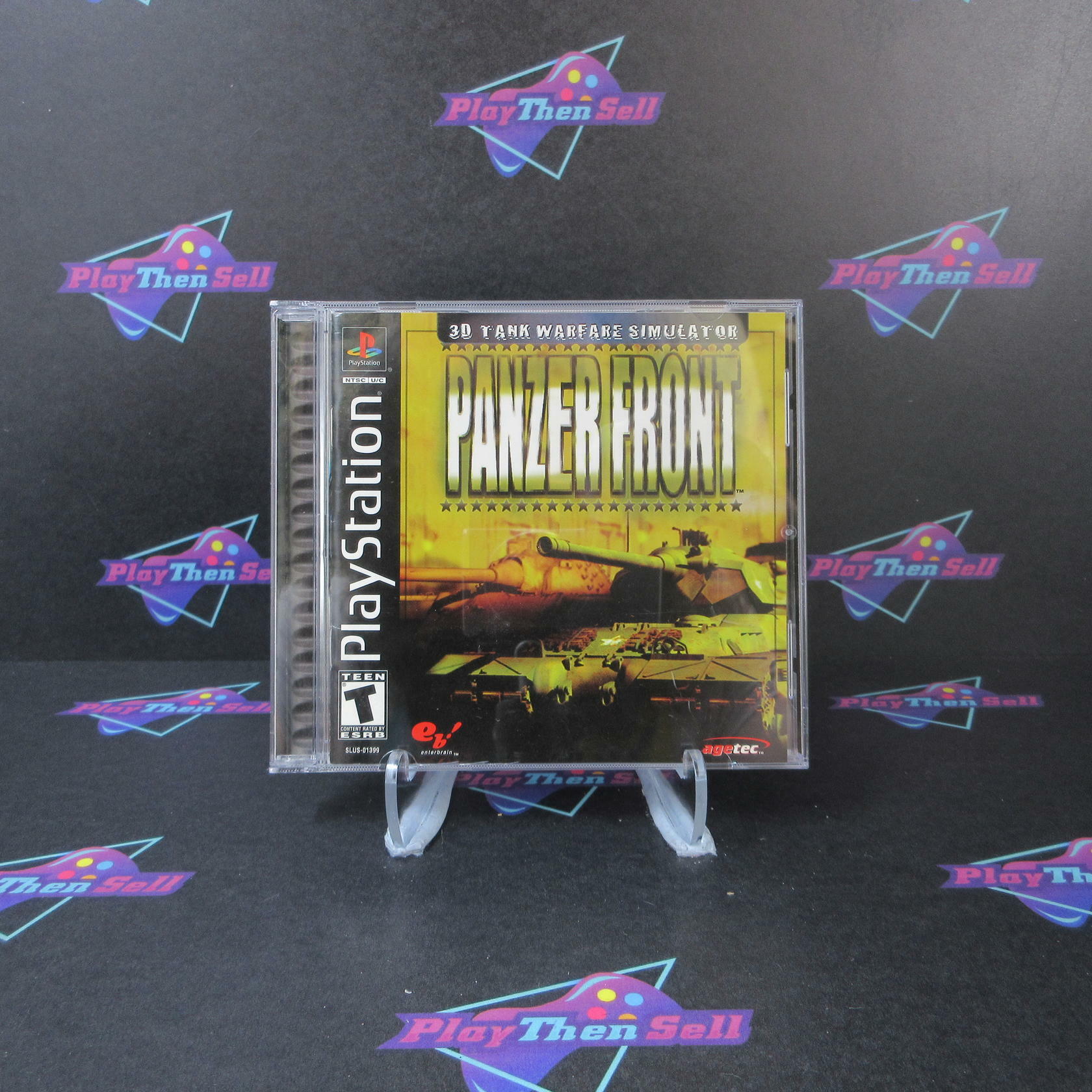 Panzer Front PS1 PlayStation 1 + Reg Card - Like New
