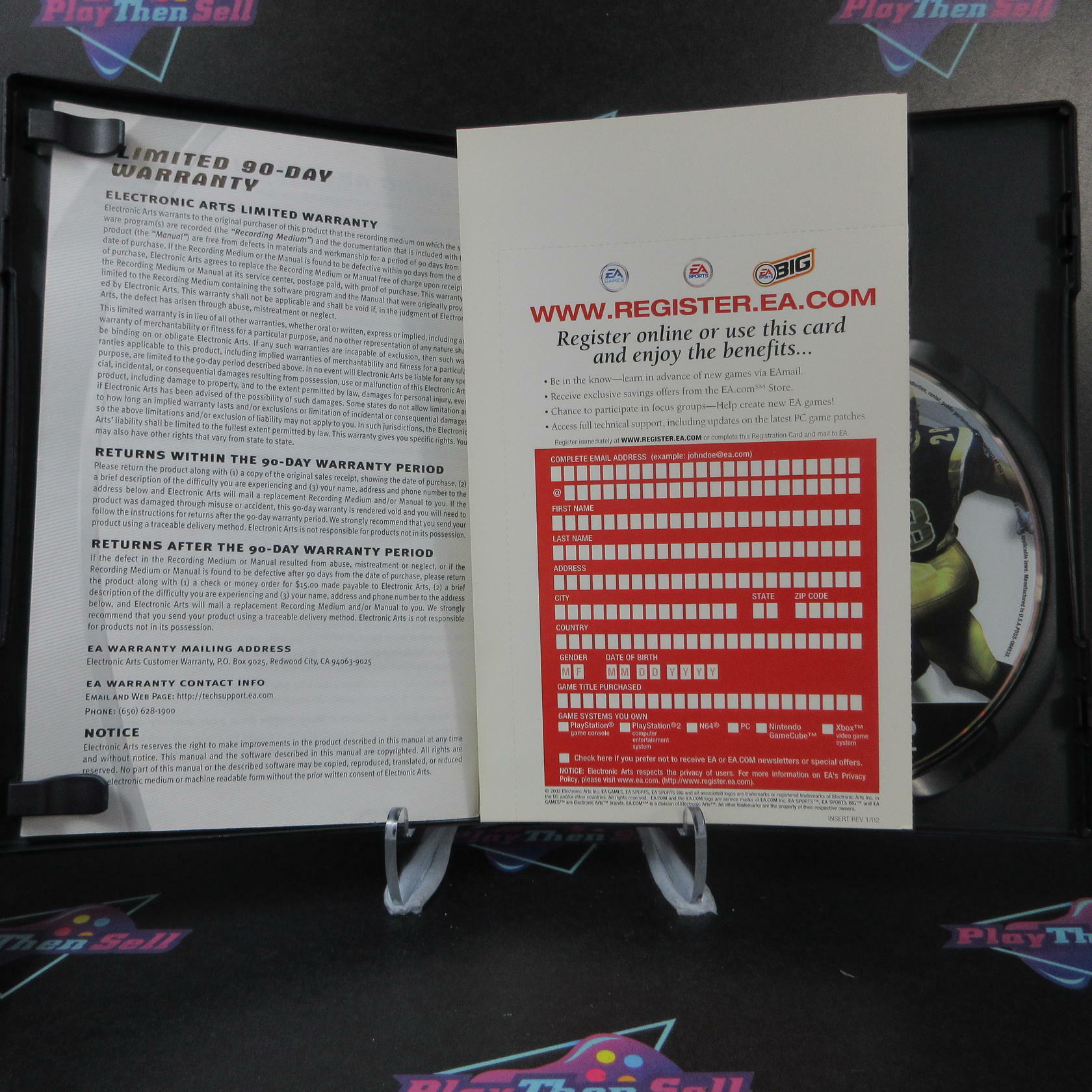 Madden NFL 2003 + Reg Card PS2 PlayStation 2 DD Complete CIB - Very Good