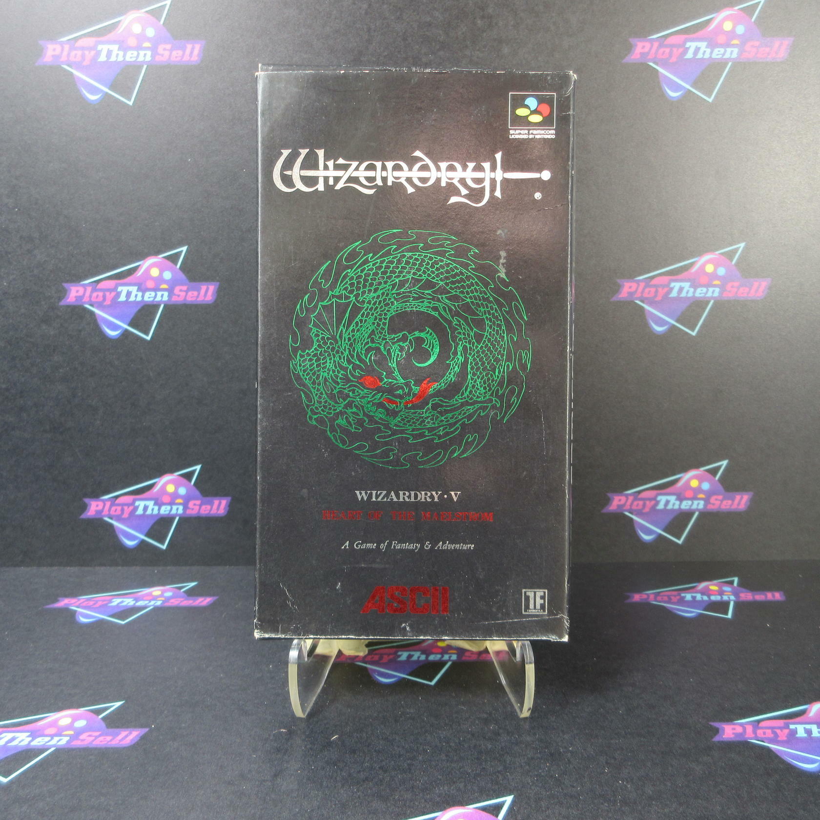 Wizardry V Heart of the Maelstrom Nintendo Super Famicom NM - Very Good