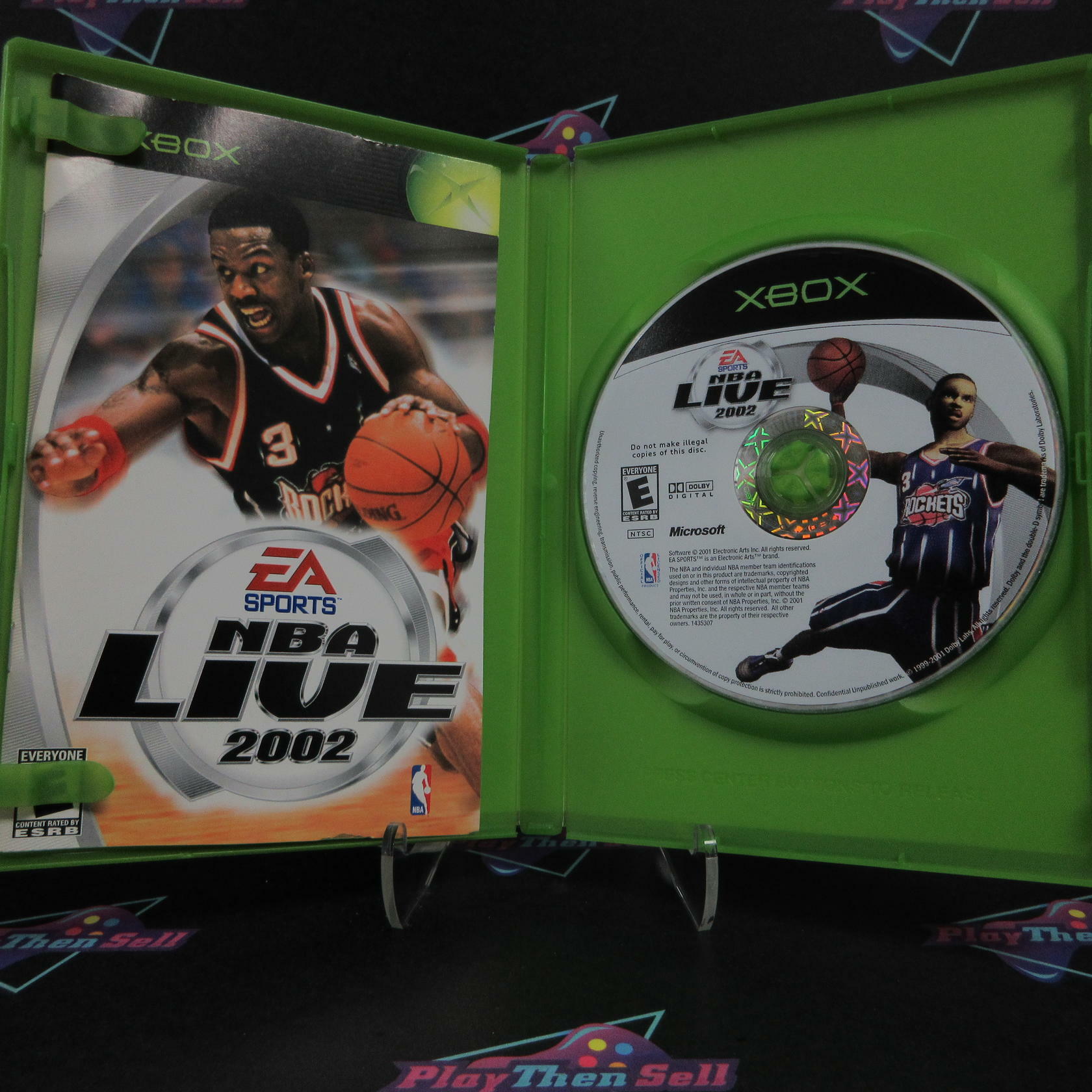 NBA Live 2002 + Reg Card Xbox AD - Very Good