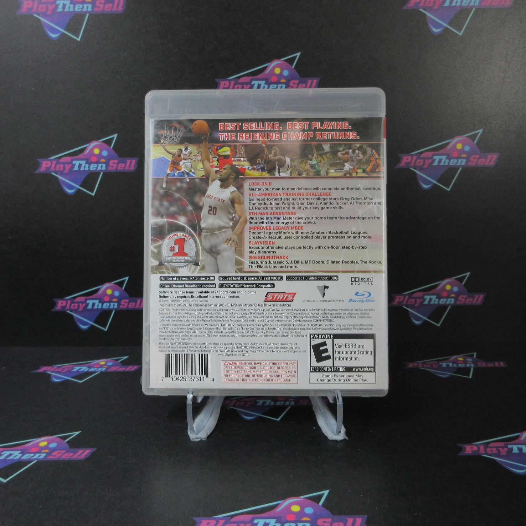 College Hoops 2K8 PS3 PlayStation 3 AD/NM - Very Good