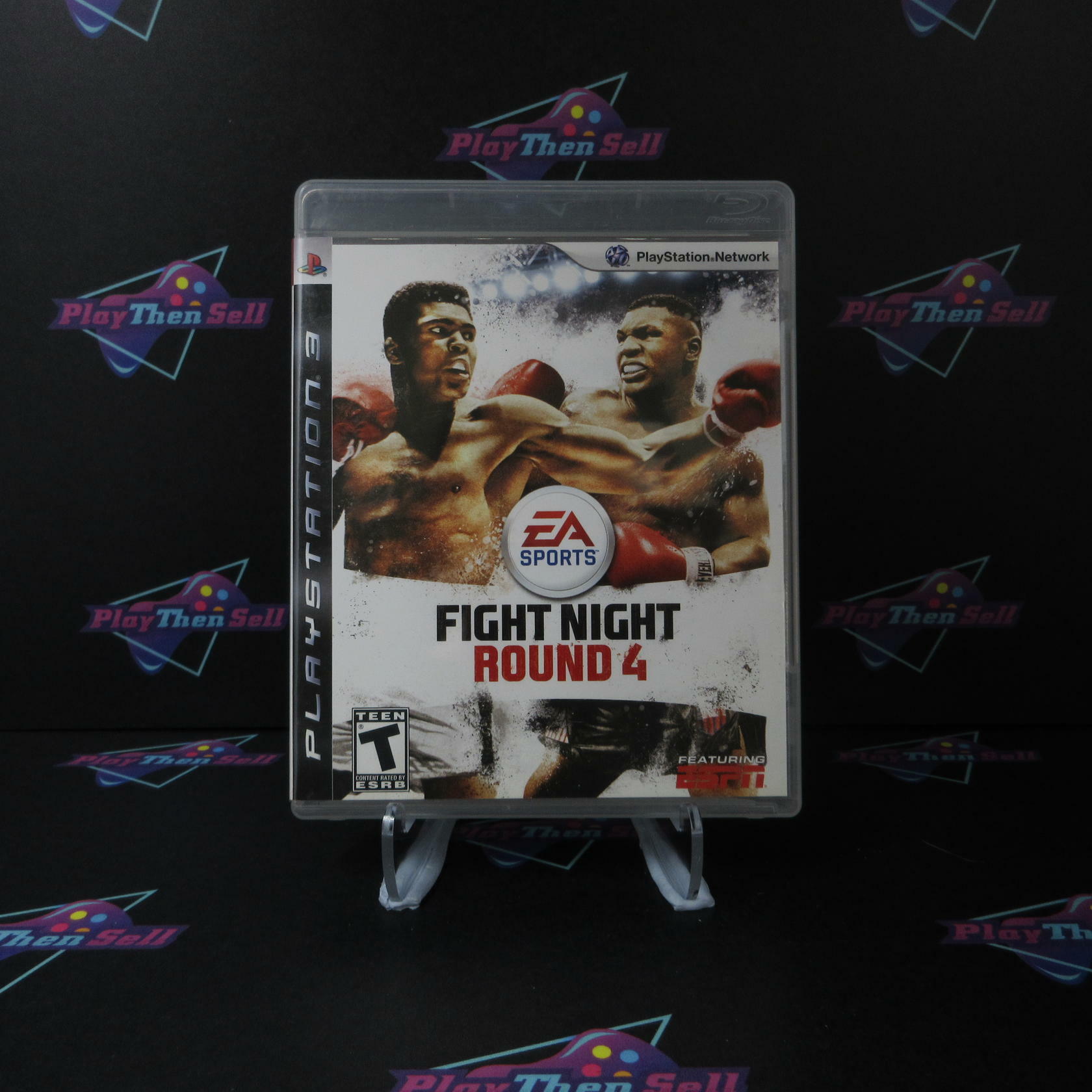 Fight Night Round 4 PS3 PlayStation 3 AD Complete CIB - Very Good