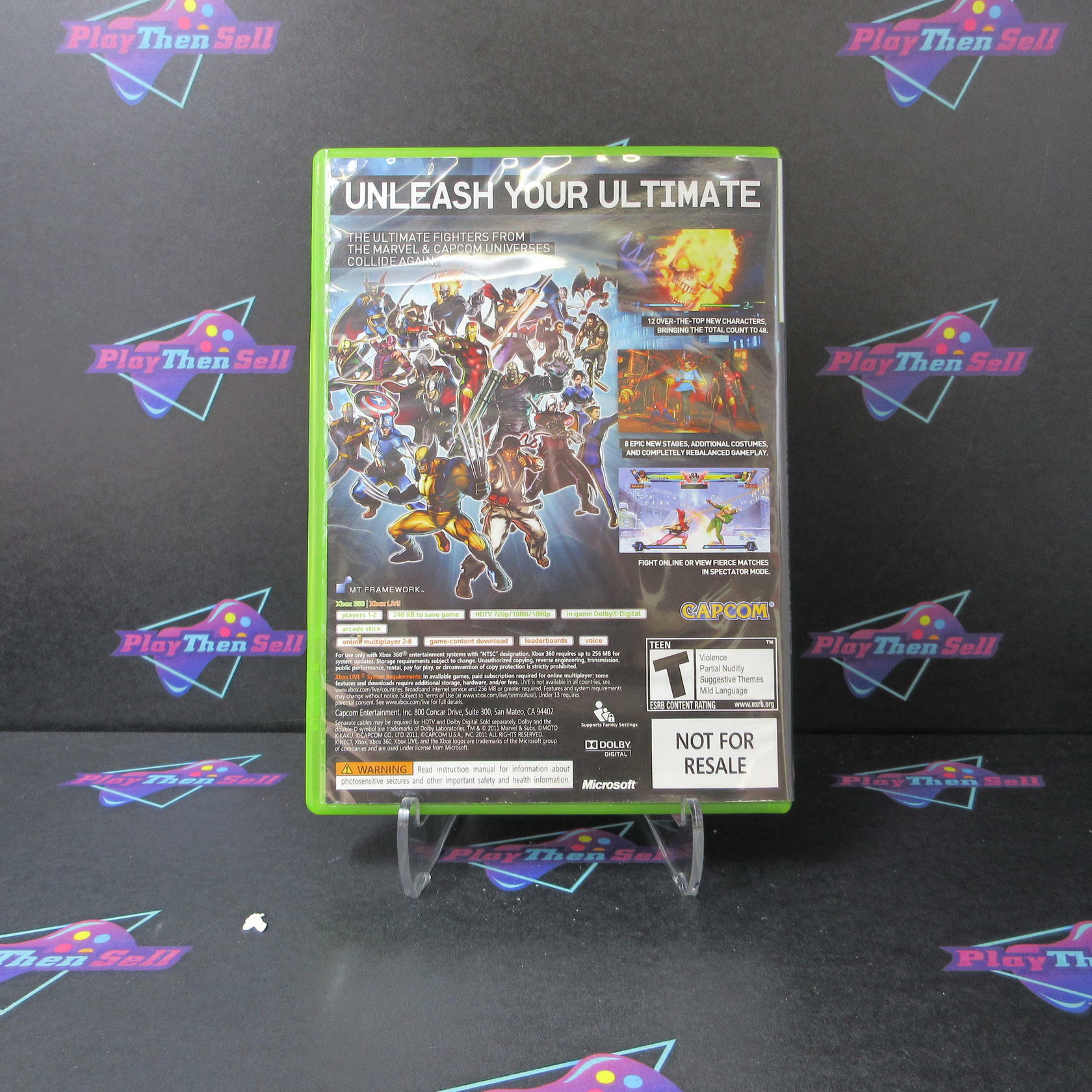 Ultimate Marvel Vs. Capcom 3 Xbox 360 AD Complete CIB - Very Good