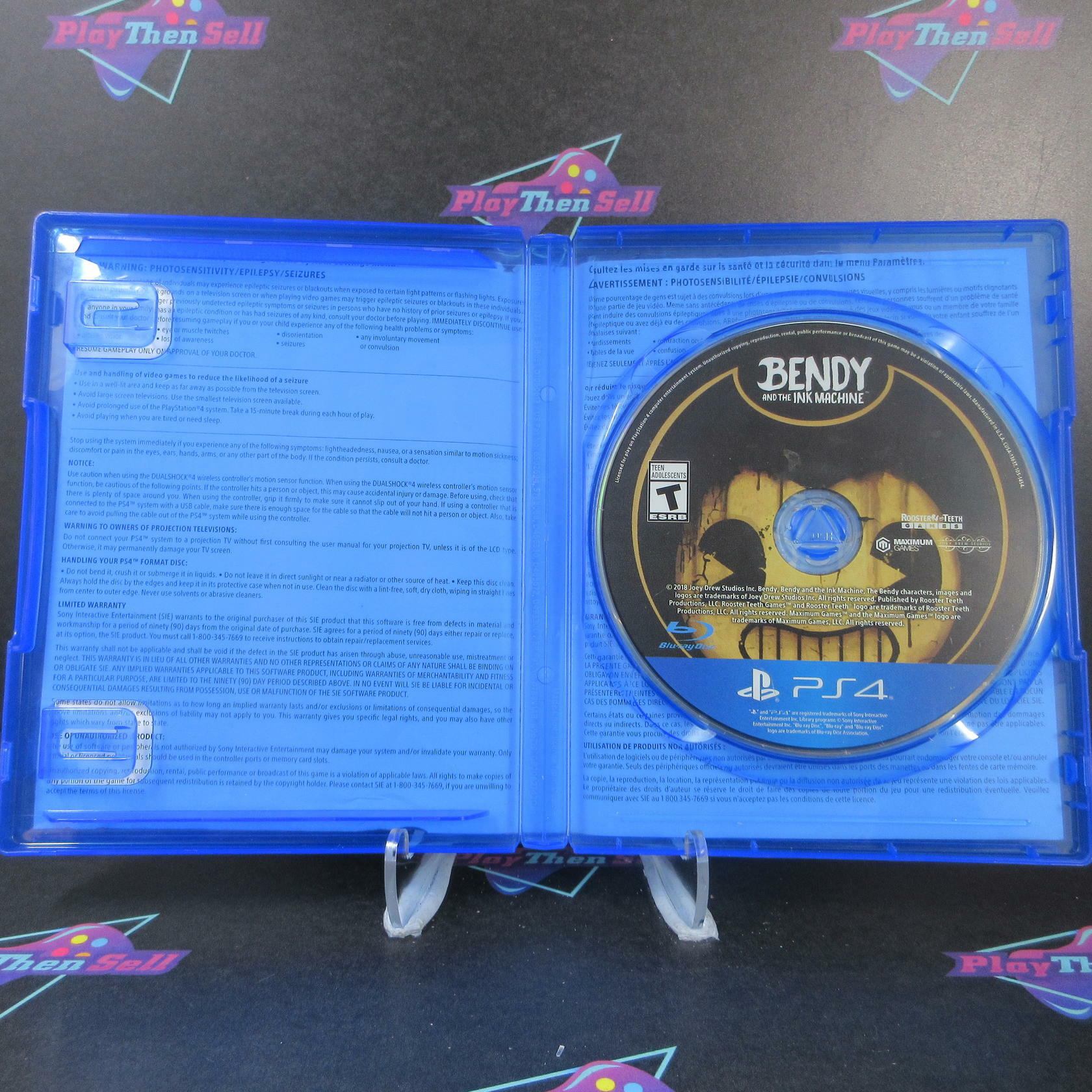 Bendy and the Ink Machine PS4 PlayStation 4 AD Complete CIB - Very Good